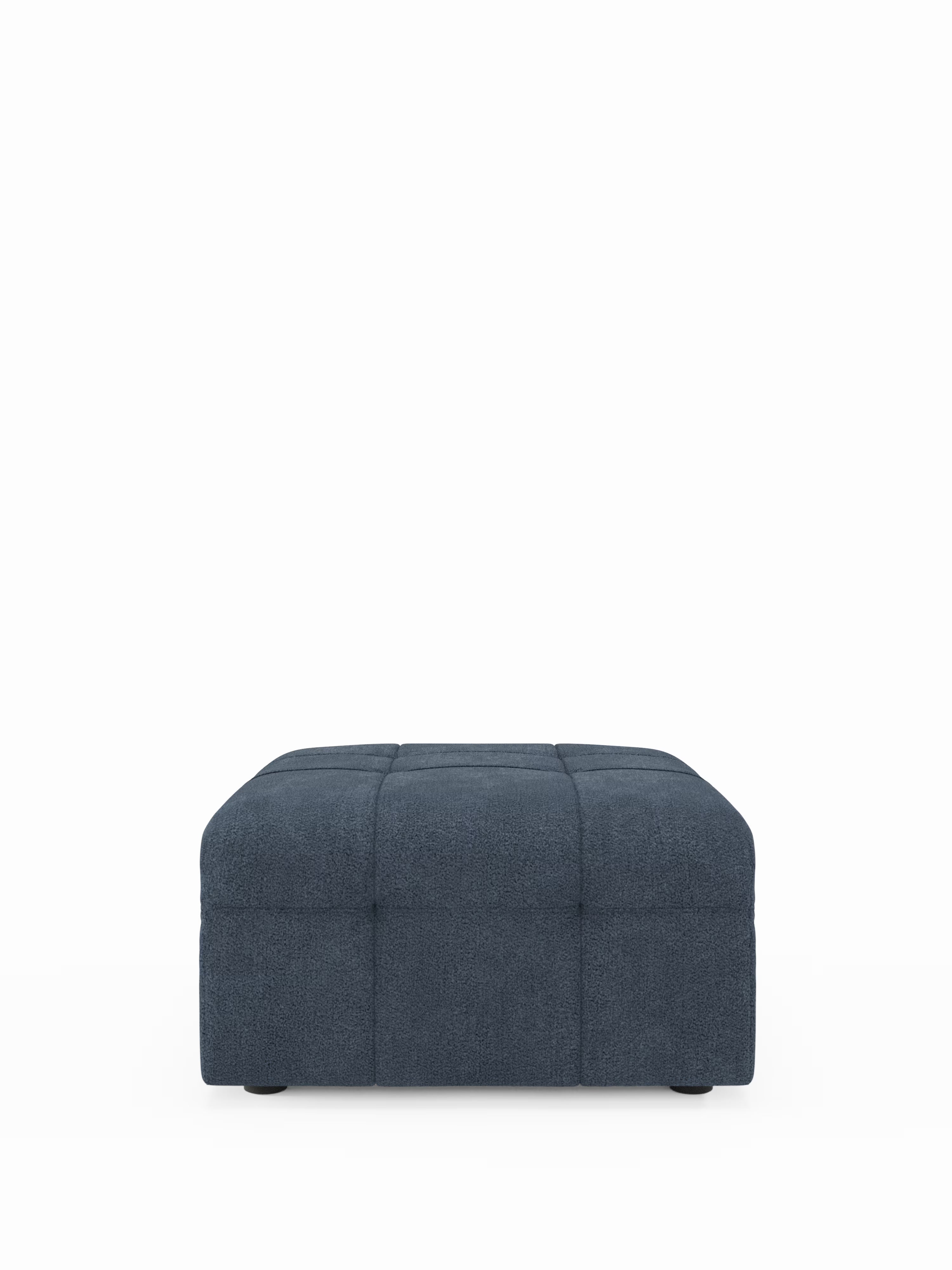 Mosaic puf moderno modular en tela bouclé antimanchas – capitoné y modular