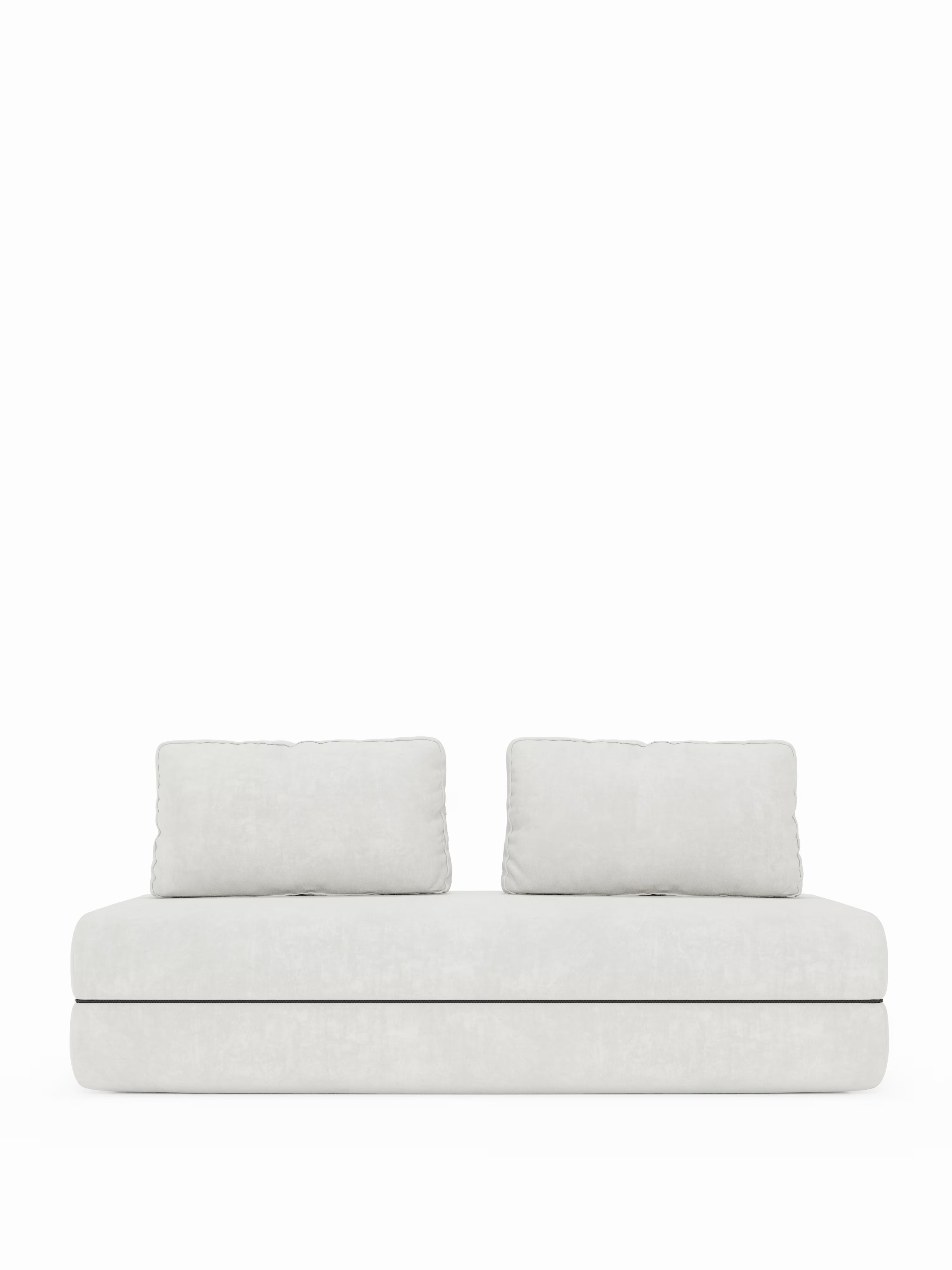 Rift Divano letto matrimoniale 3 posti moderno in tessuto smacchiabile – materasso 22 cm memory e schienali mobili