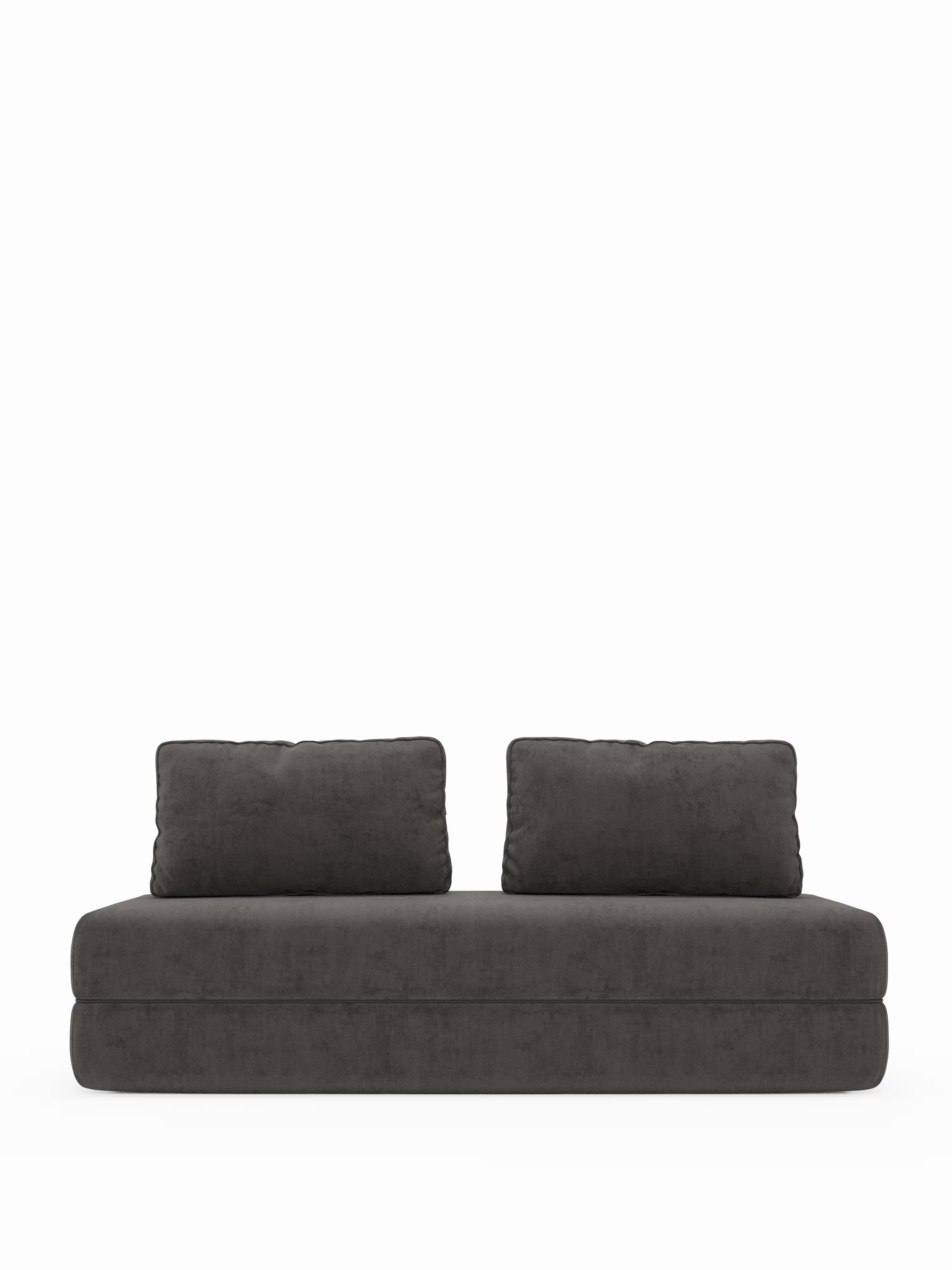 Rift Divano letto matrimoniale 3 posti moderno in tessuto smacchiabile – materasso 22 cm memory e schienali mobili