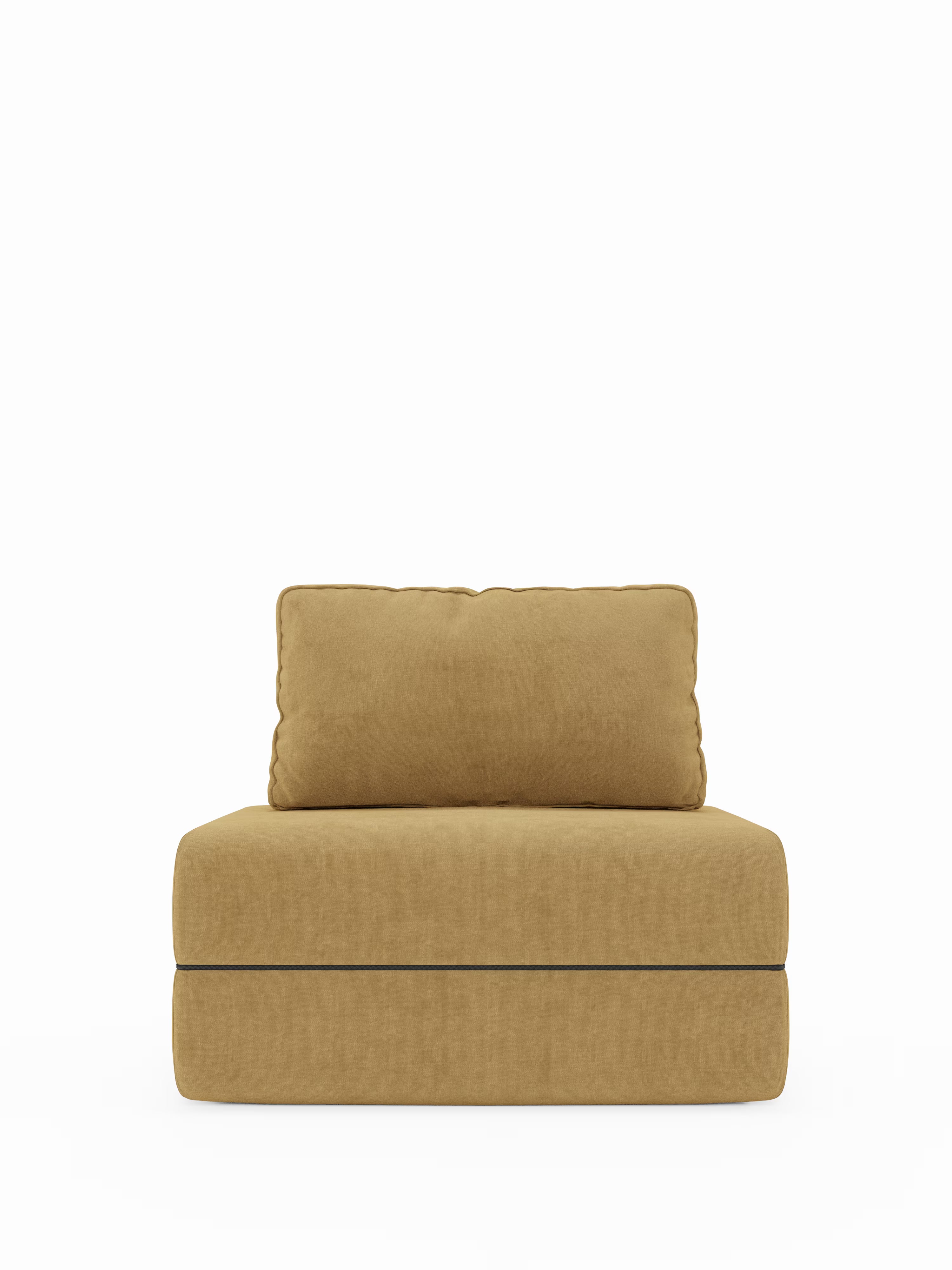 Rift Poltrona letto moderna in tessuto smacchiabile – materasso 22 cm con memory e schienale mobile