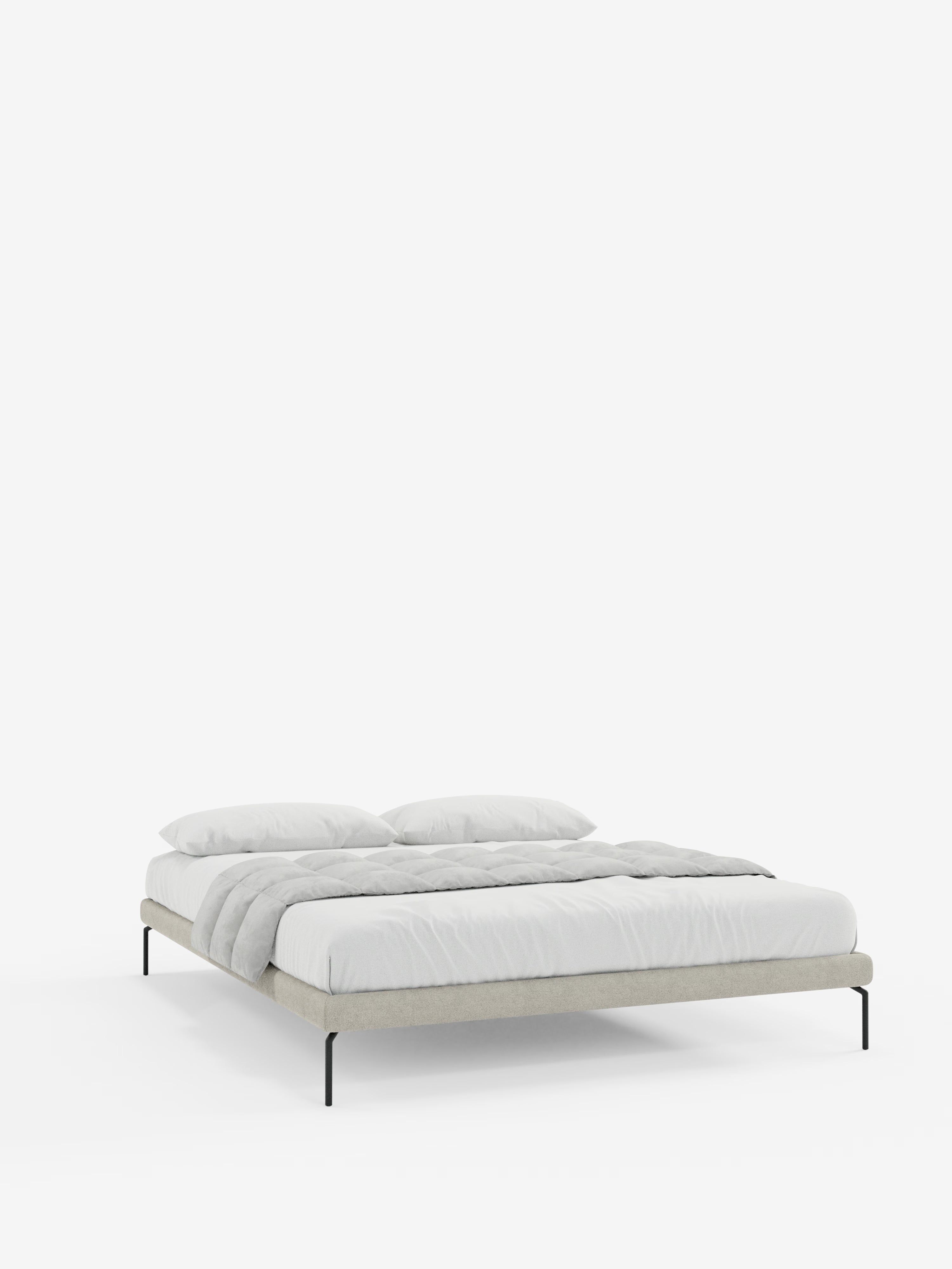 Ring Sommier acolchado desenfundable con patas de metal y tejido impermeable Soft Touch