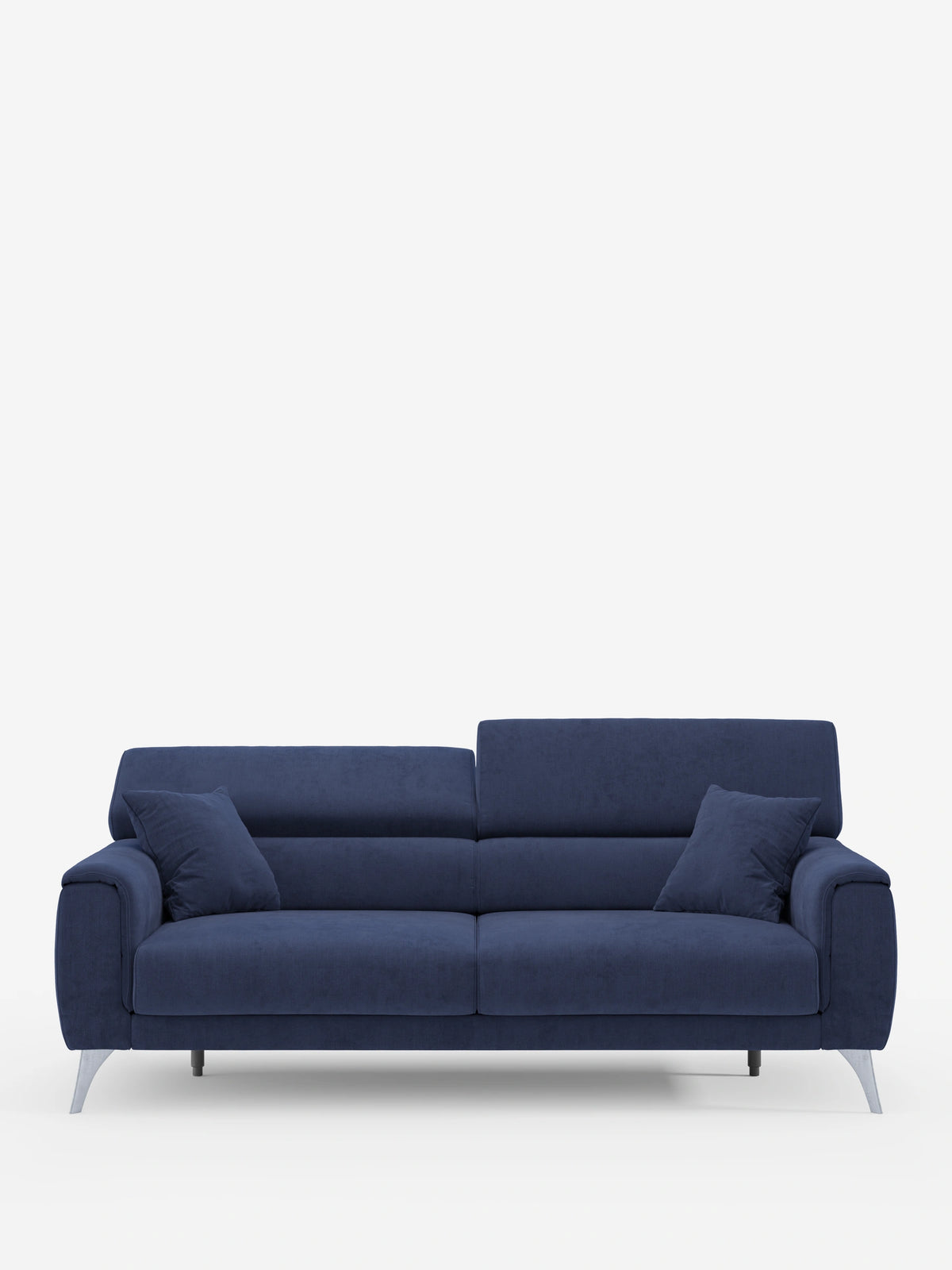 Caravaggio Sofa für 2 oder 3 Personen mit ausziehbaren Sitzen und verstellbaren Kopfstützen aus fleckenabweisendem Stoff
