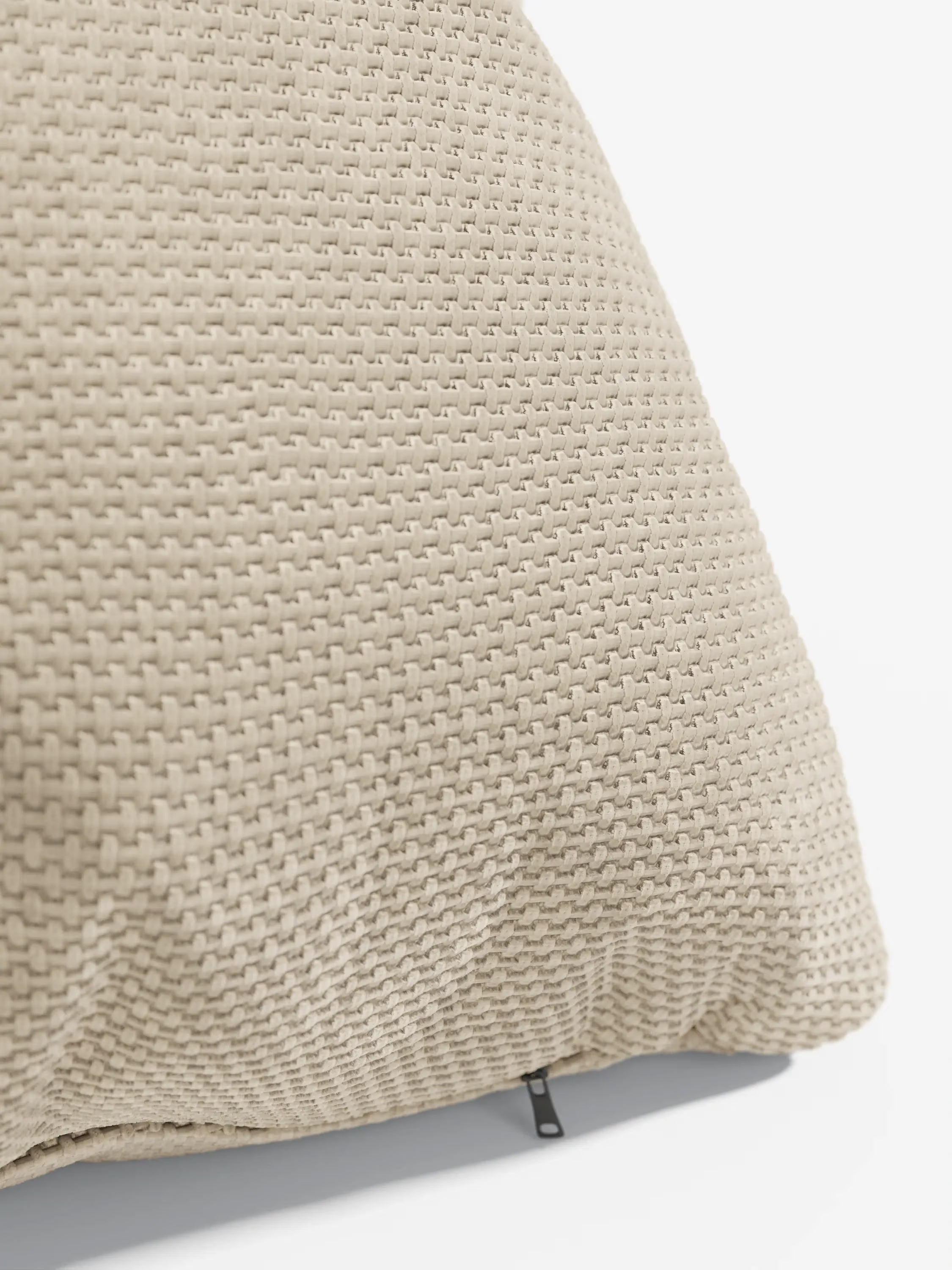 Aston Decorative square padded cushion 45x45 in water-repellent chenille fabric