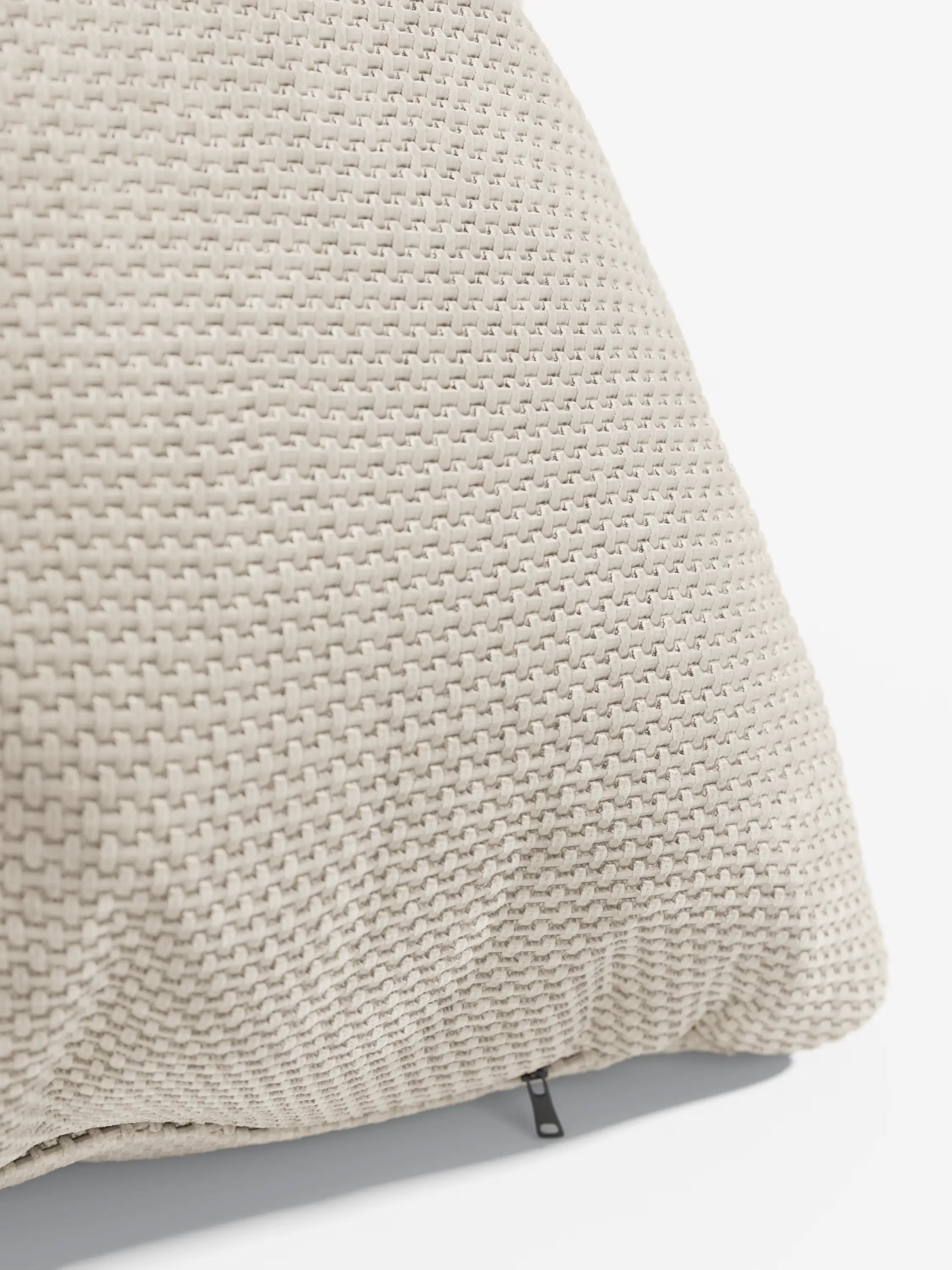Aston Decorative square padded cushion 45x45 in water-repellent chenille fabric