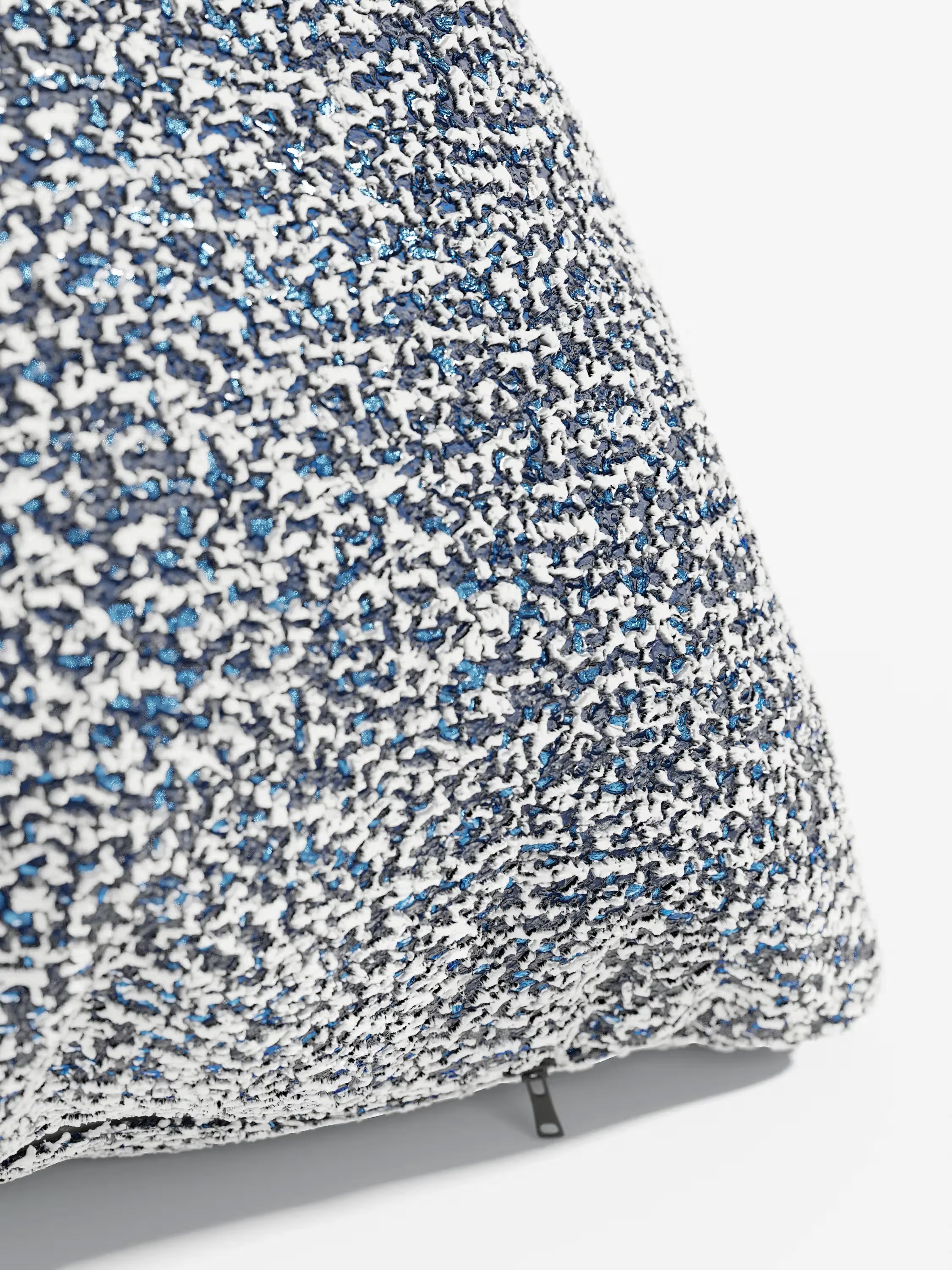 Magnolia Cuscino imbottito decorativo quadrato 45x45 in Bouclé Mélange Elegante e Materico