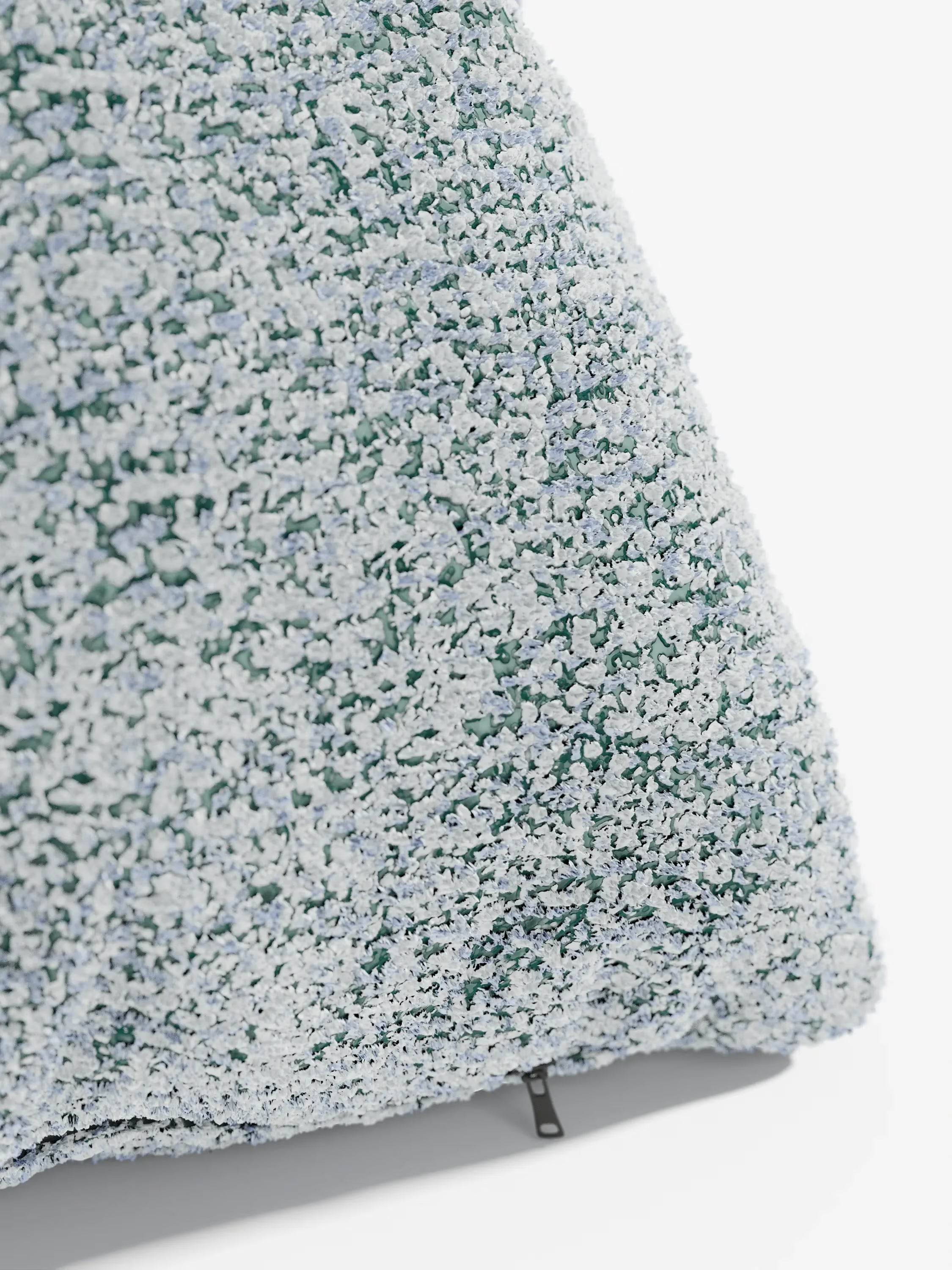 Magnolia Cuscino imbottito decorativo quadrato 45x45 in Bouclé Mélange Elegante e Materico