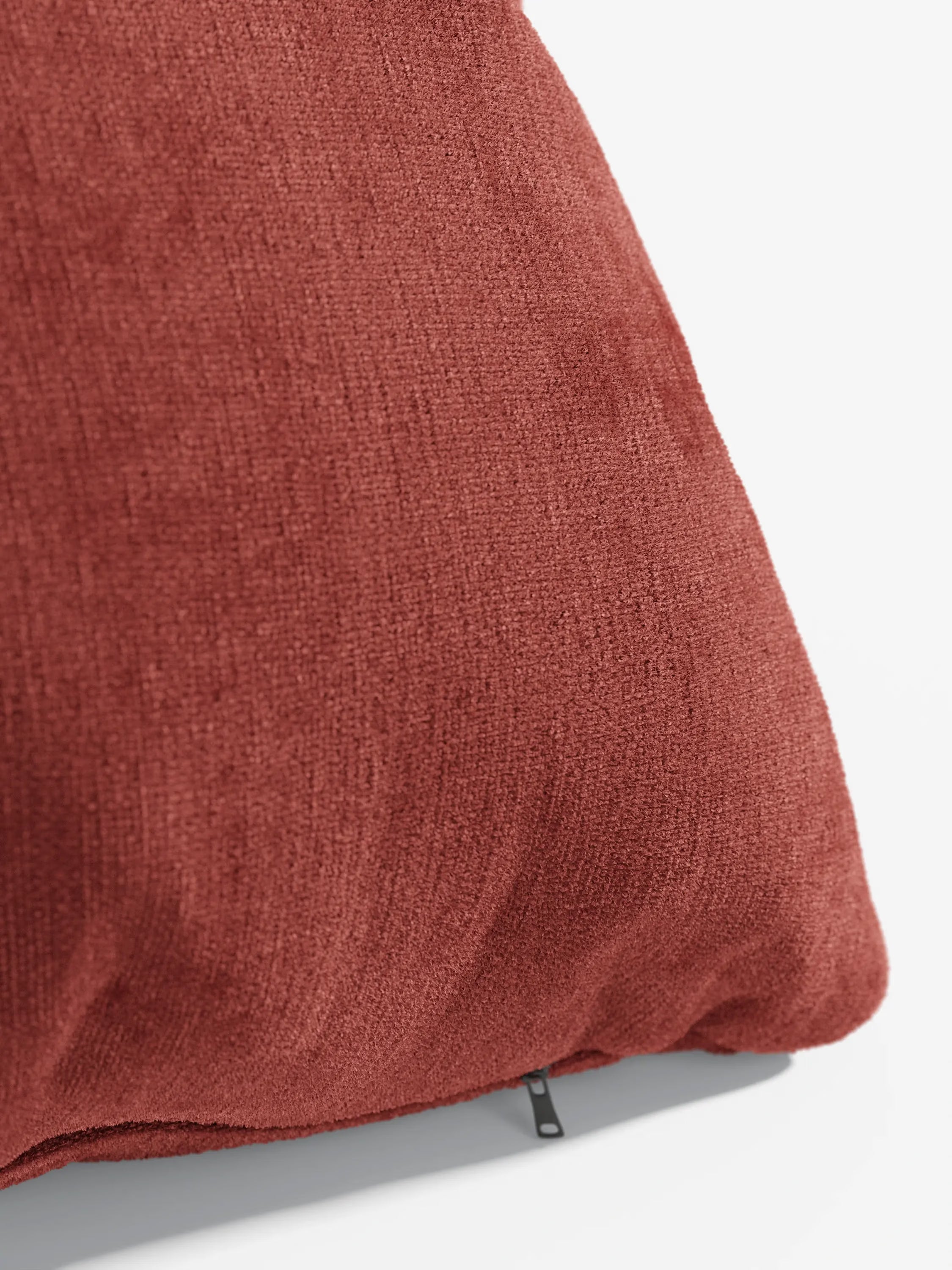 Bolero decorative square padded cushion 45x45 cm in stain-resistant velvet-effect fabric
