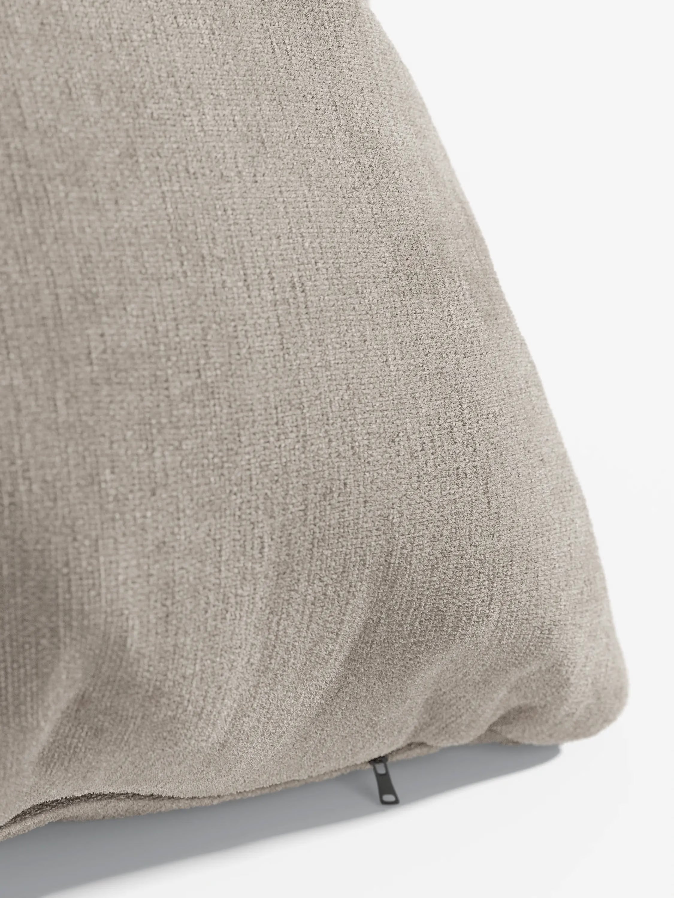 Bolero decorative square padded cushion 45x45 cm in stain-resistant velvet-effect fabric