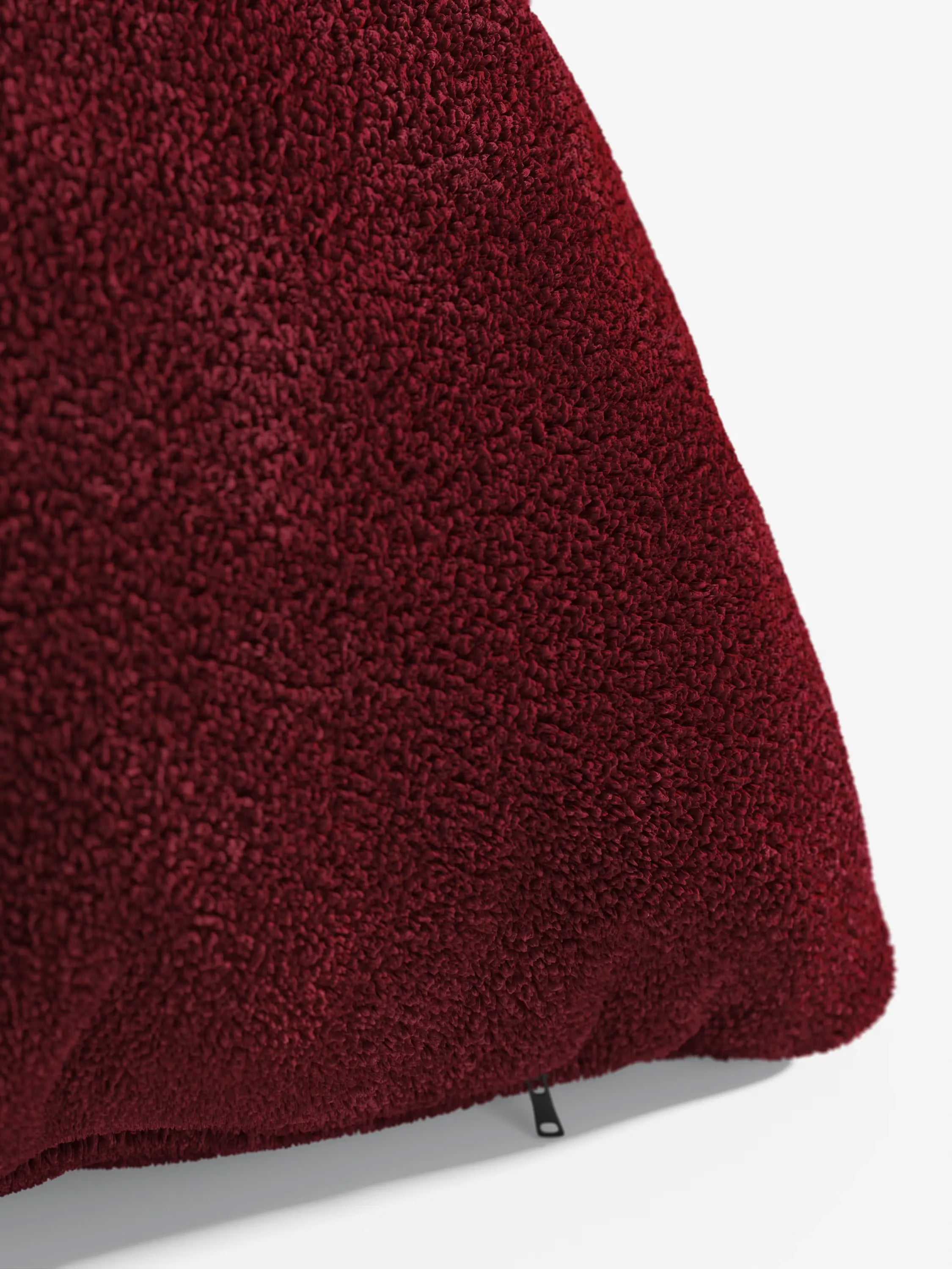 Favola Cojín decorativo acolchado cuadrado 45x45 de tejido bouclé antimanchas – decorativo y de diseño