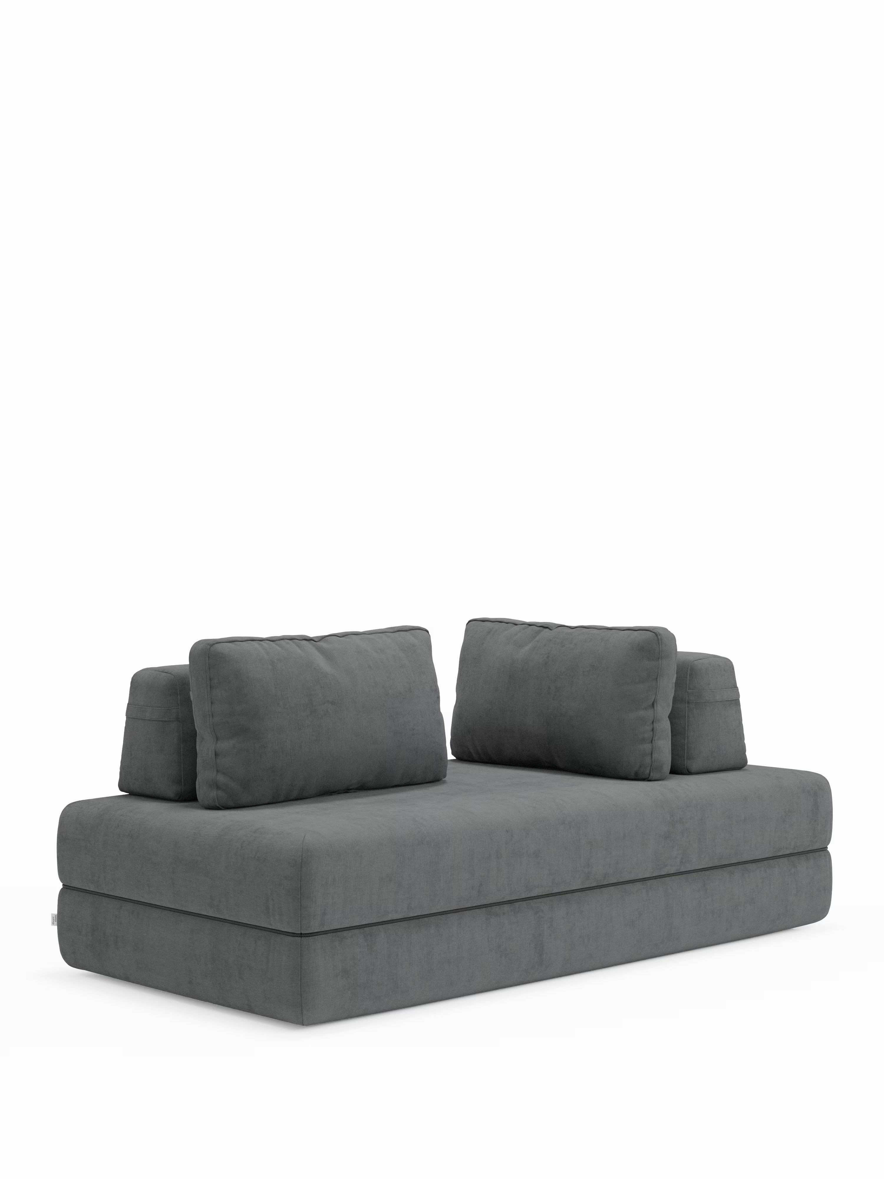 Rift Divano letto matrimoniale 3 posti moderno in tessuto smacchiabile – materasso 22 cm memory e schienali mobili