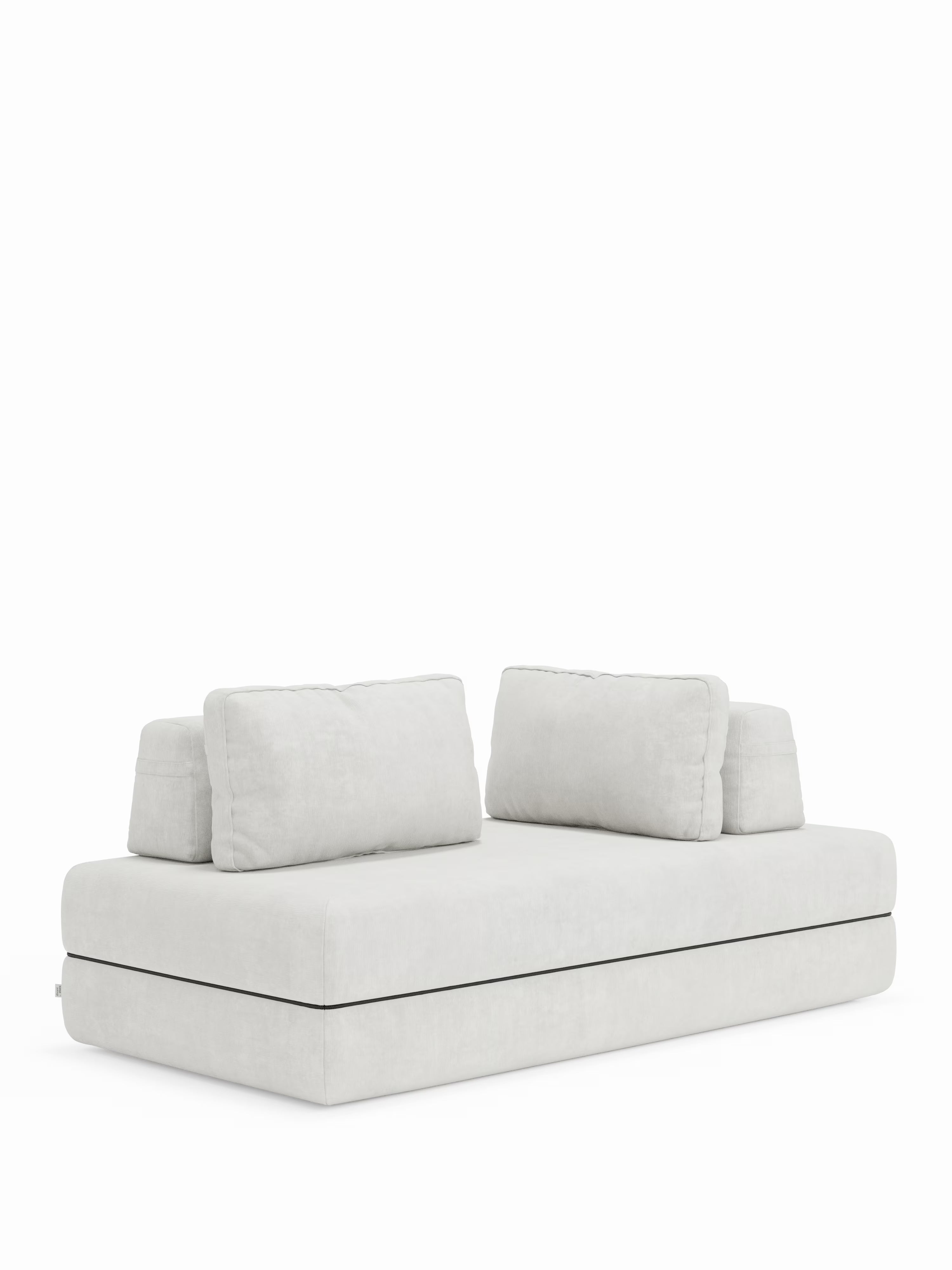 Rift Divano letto matrimoniale 3 posti moderno in tessuto smacchiabile – materasso 22 cm memory e schienali mobili