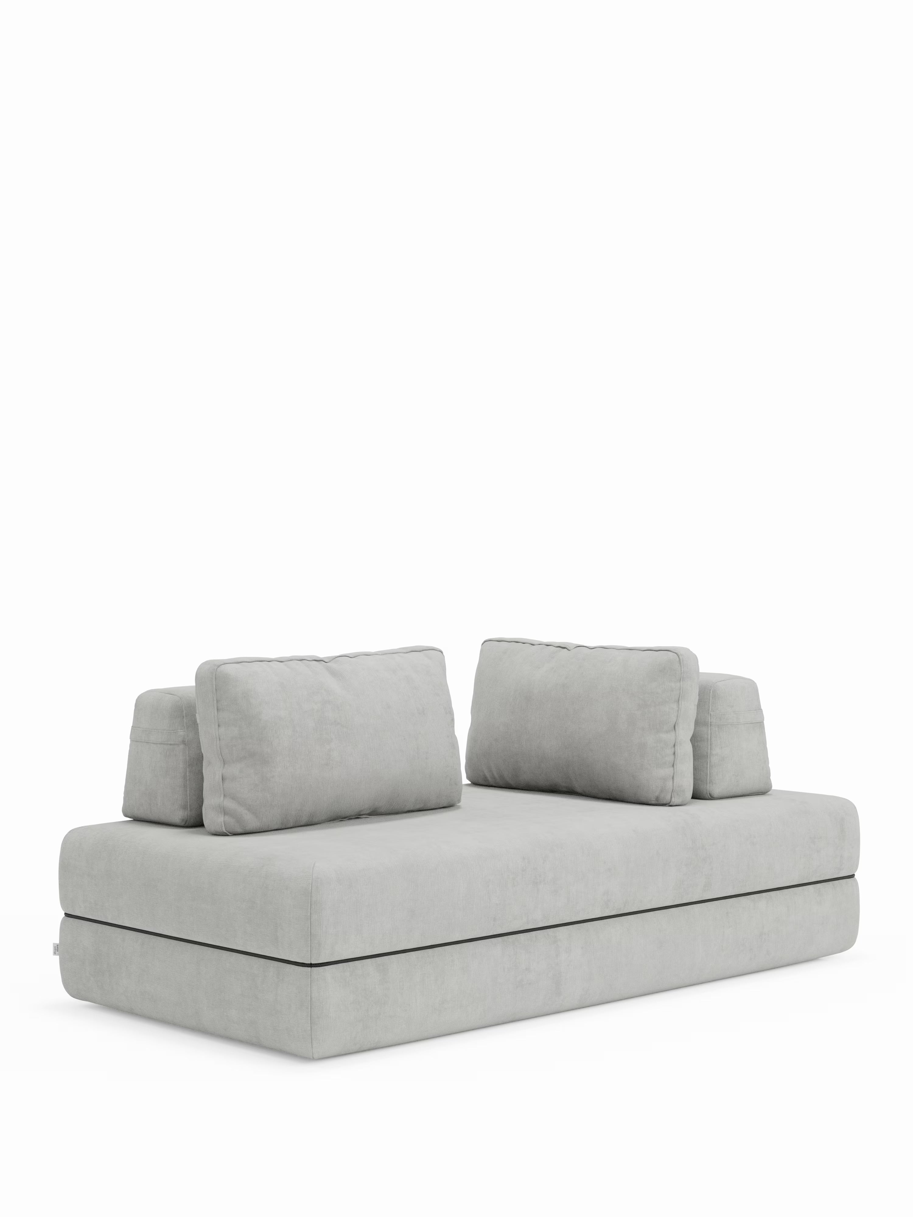 Rift Divano letto matrimoniale 3 posti moderno in tessuto smacchiabile – materasso 22 cm memory e schienali mobili