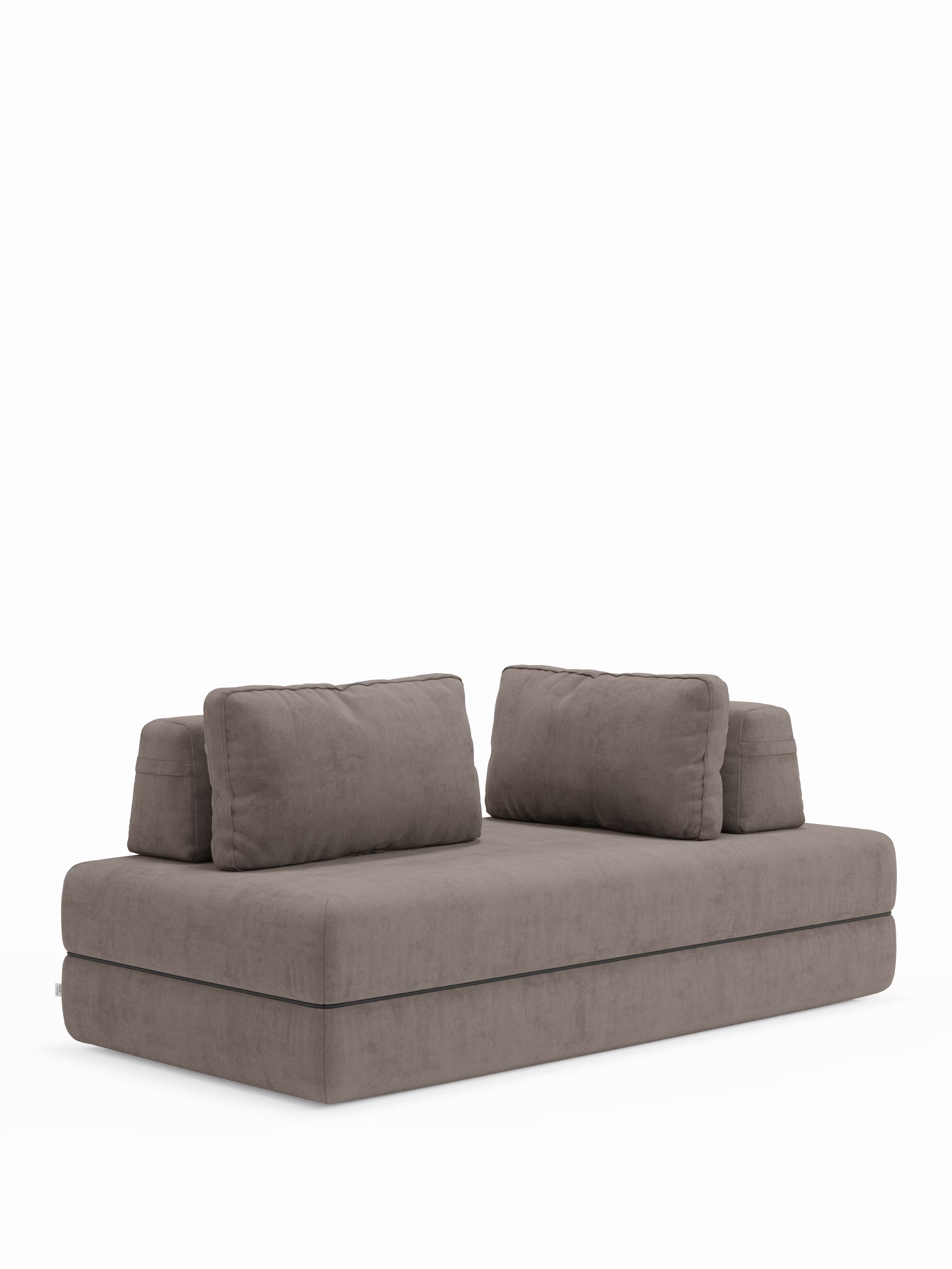 Rift Divano letto matrimoniale 3 posti moderno in tessuto smacchiabile – materasso 22 cm memory e schienali mobili