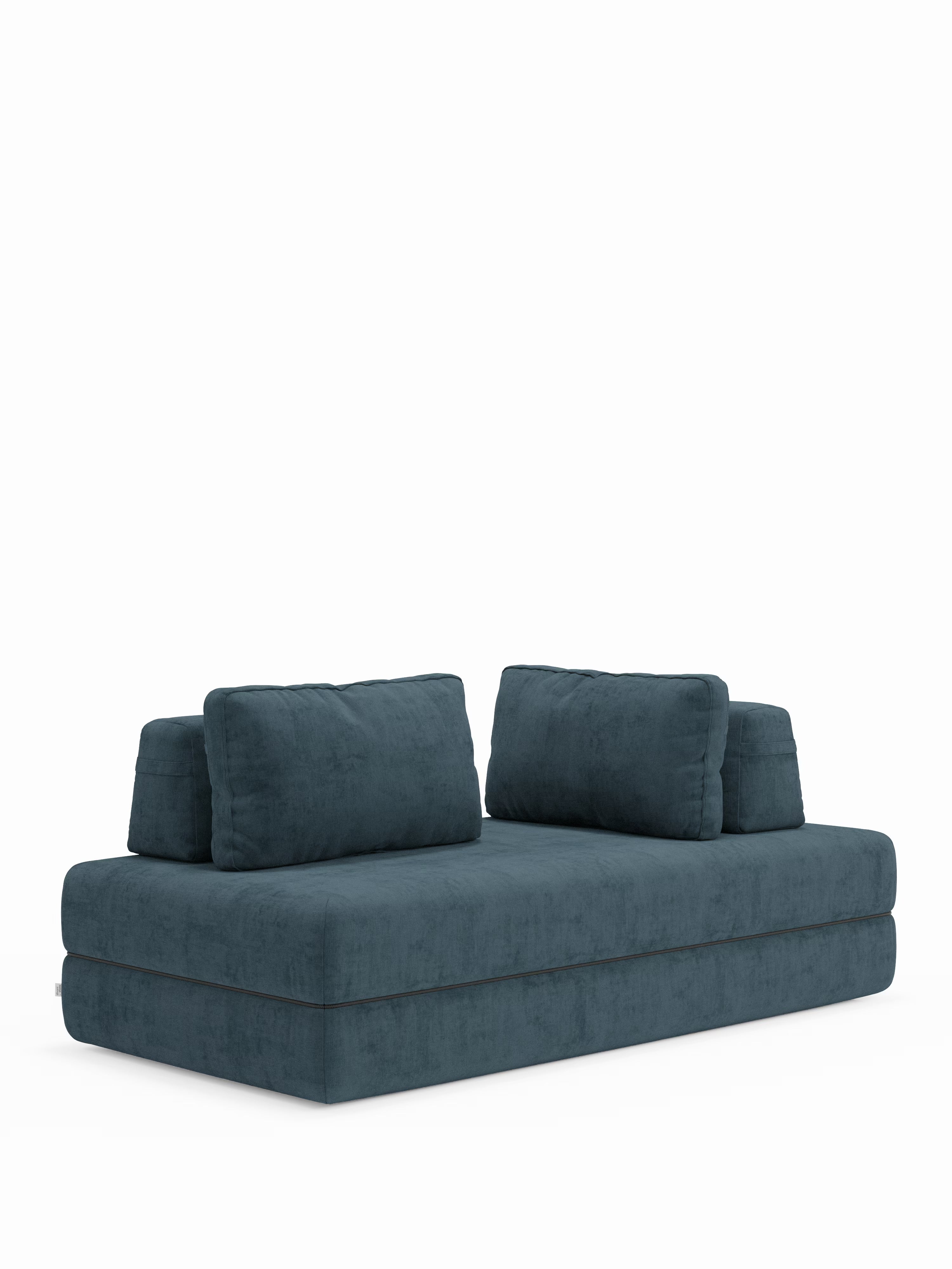 Rift Divano letto matrimoniale 3 posti moderno in tessuto smacchiabile – materasso 22 cm memory e schienali mobili