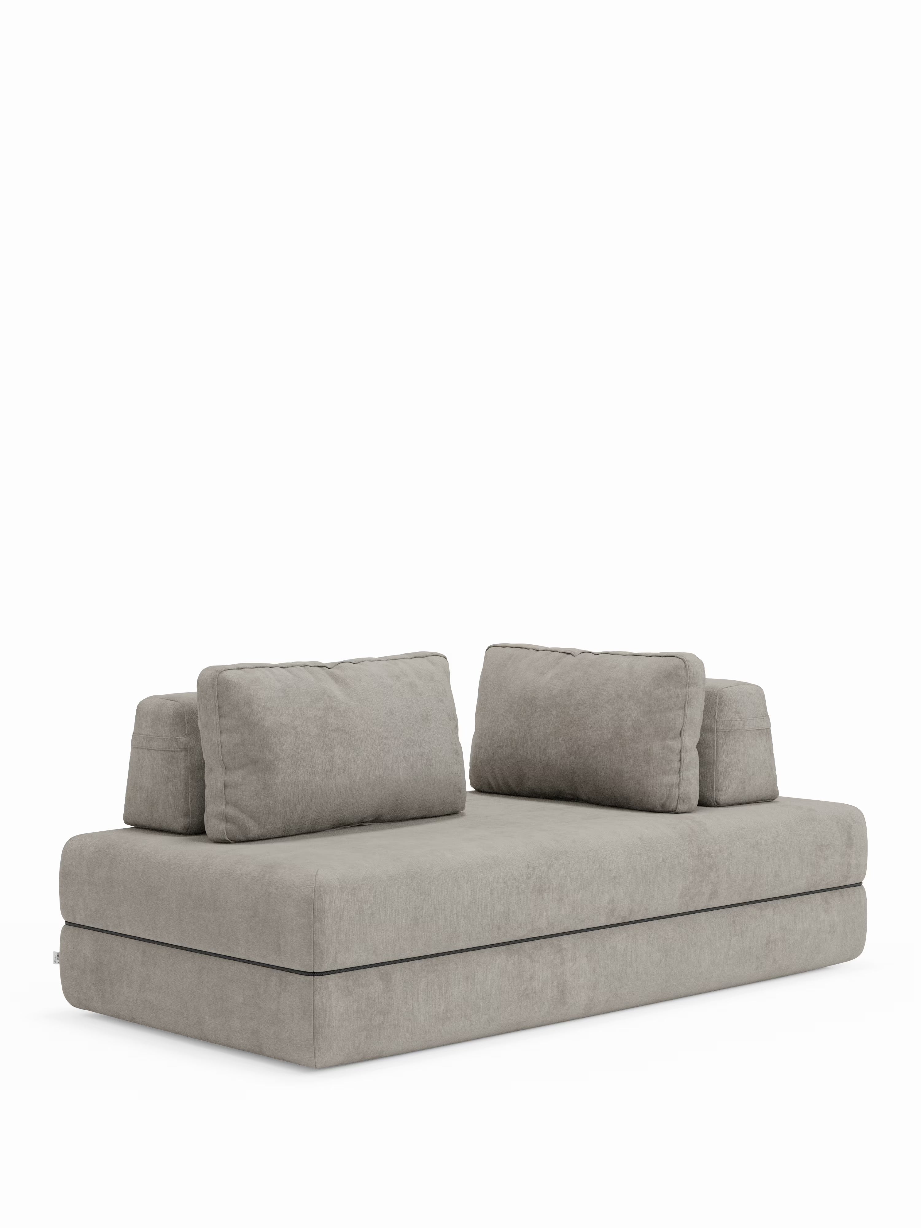 Rift Divano letto matrimoniale 3 posti moderno in tessuto smacchiabile – materasso 22 cm memory e schienali mobili