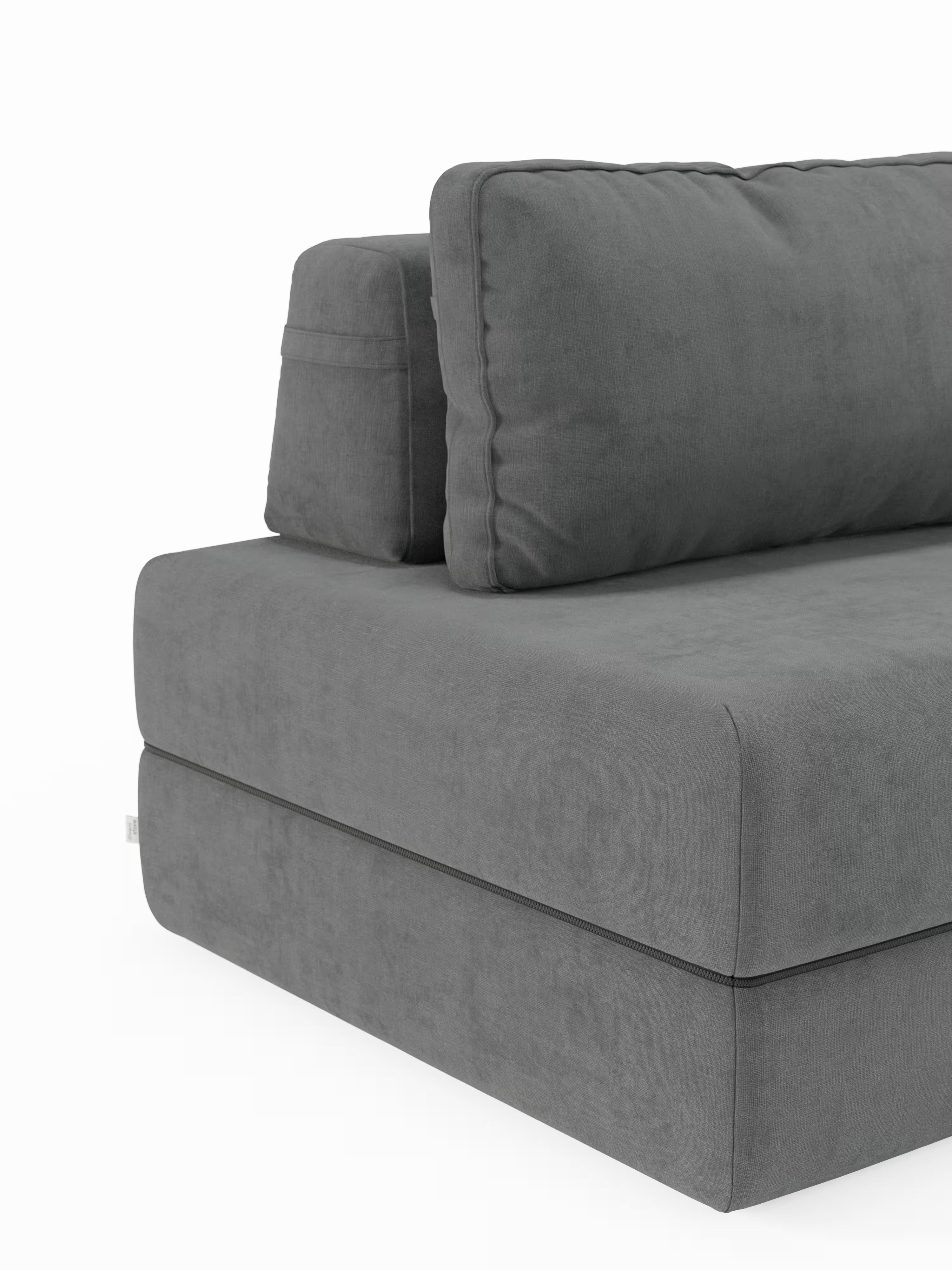 Rift Poltrona letto moderna in tessuto smacchiabile – materasso 22 cm con memory e schienale mobile