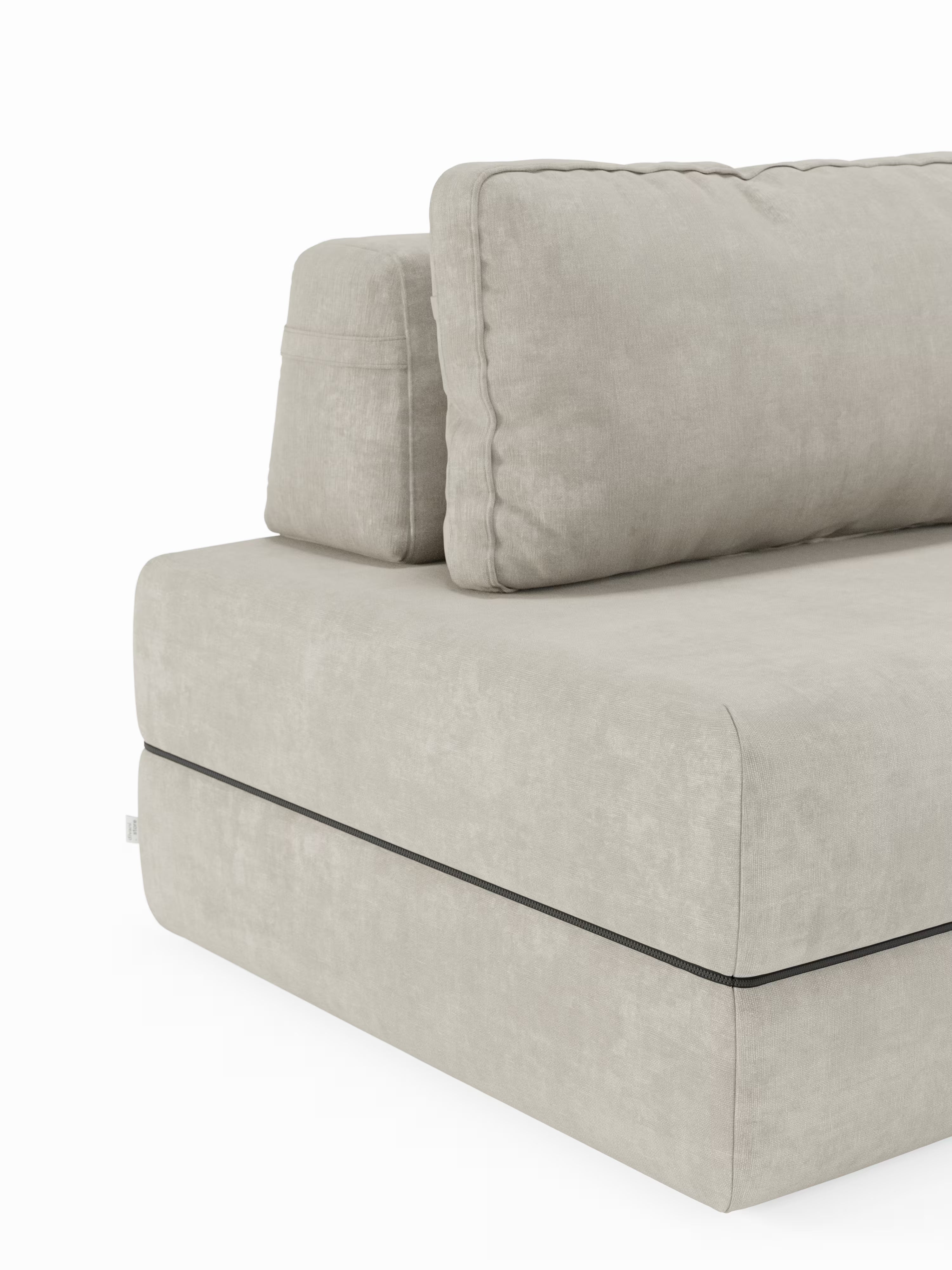 Rift Poltrona letto moderna in tessuto smacchiabile – materasso 22 cm con memory e schienale mobile