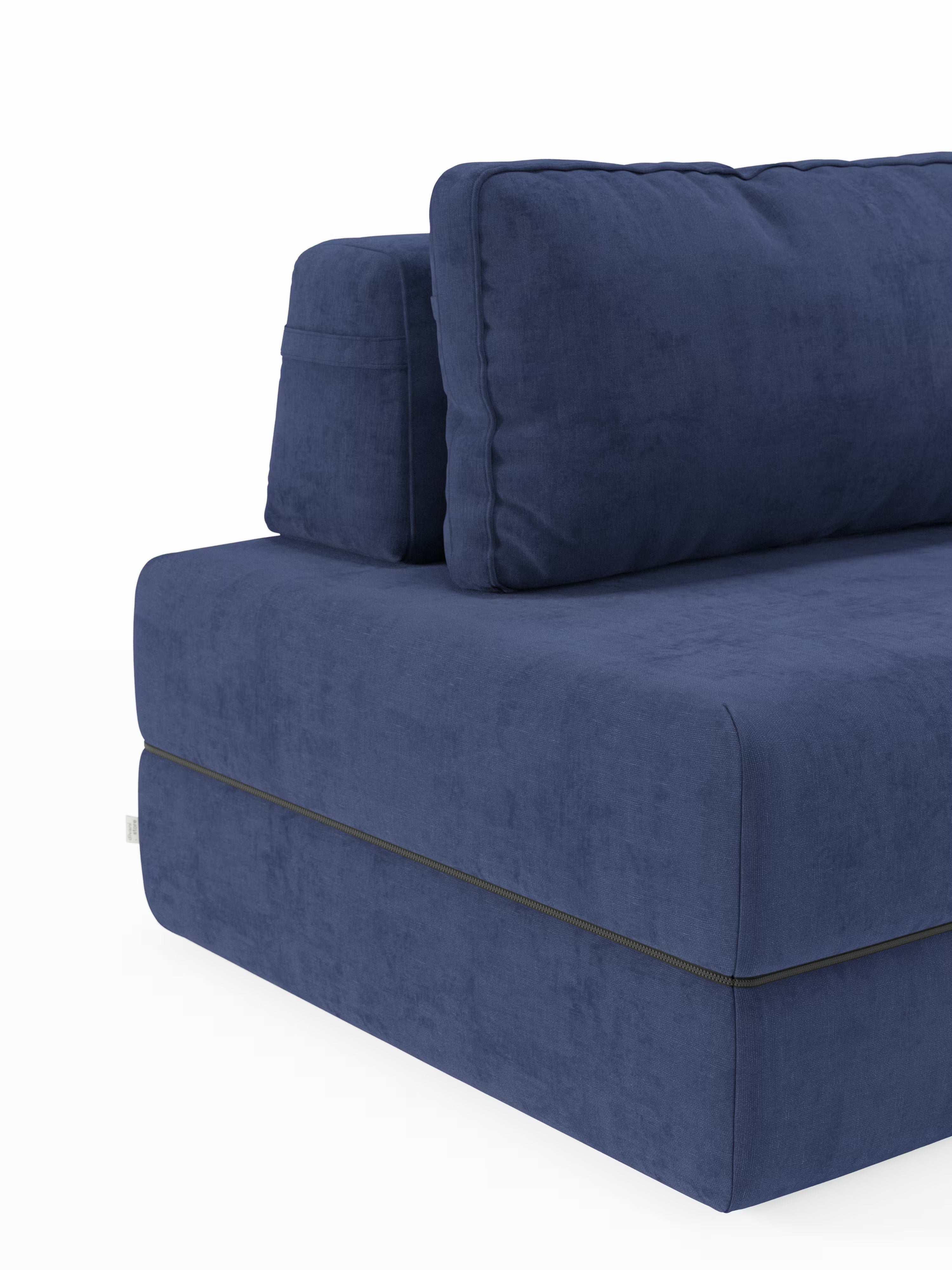 Rift Poltrona letto moderna in tessuto smacchiabile – materasso 22 cm con memory e schienale mobile
