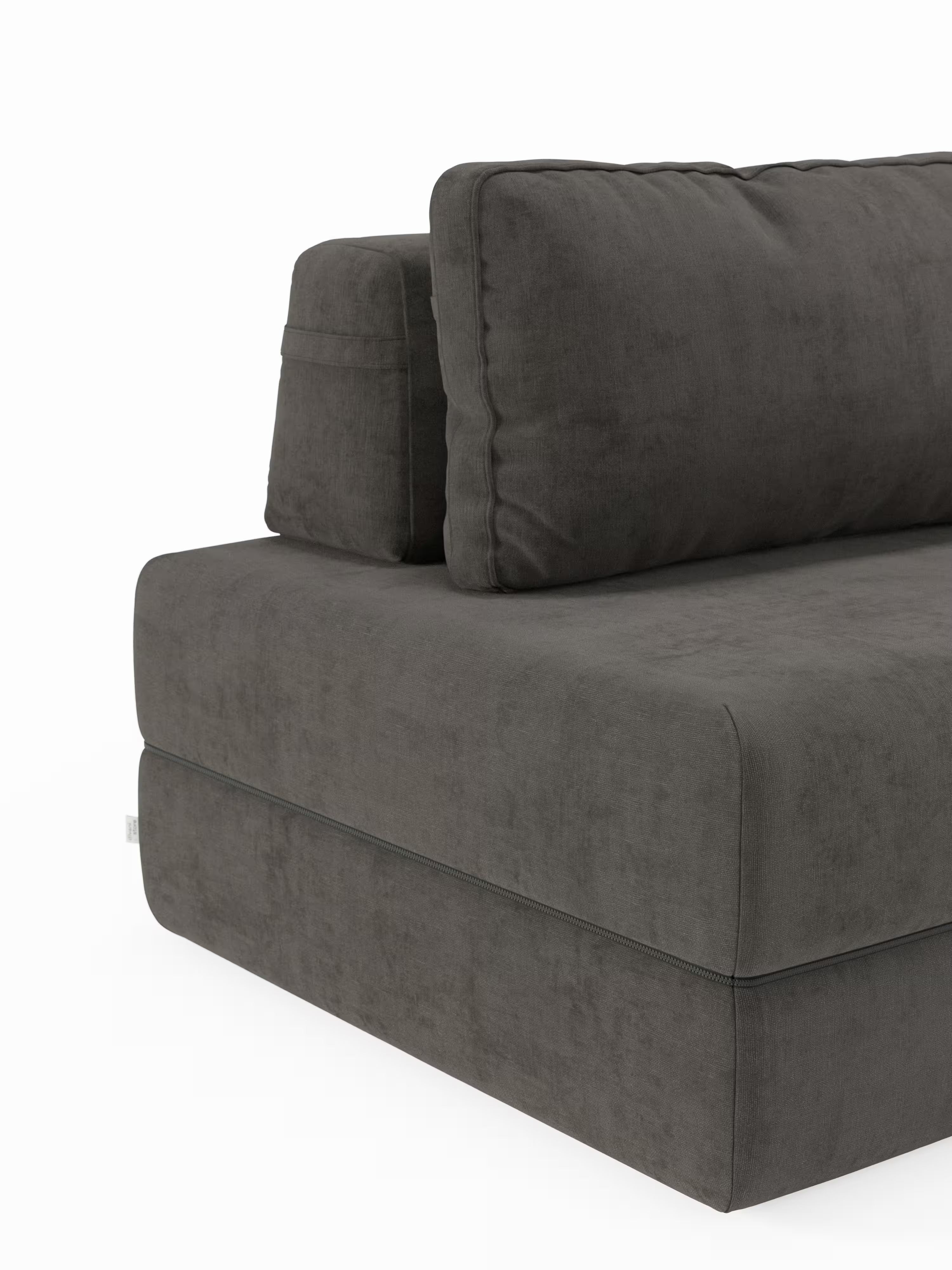 Rift Poltrona letto moderna in tessuto smacchiabile – materasso 22 cm con memory e schienale mobile
