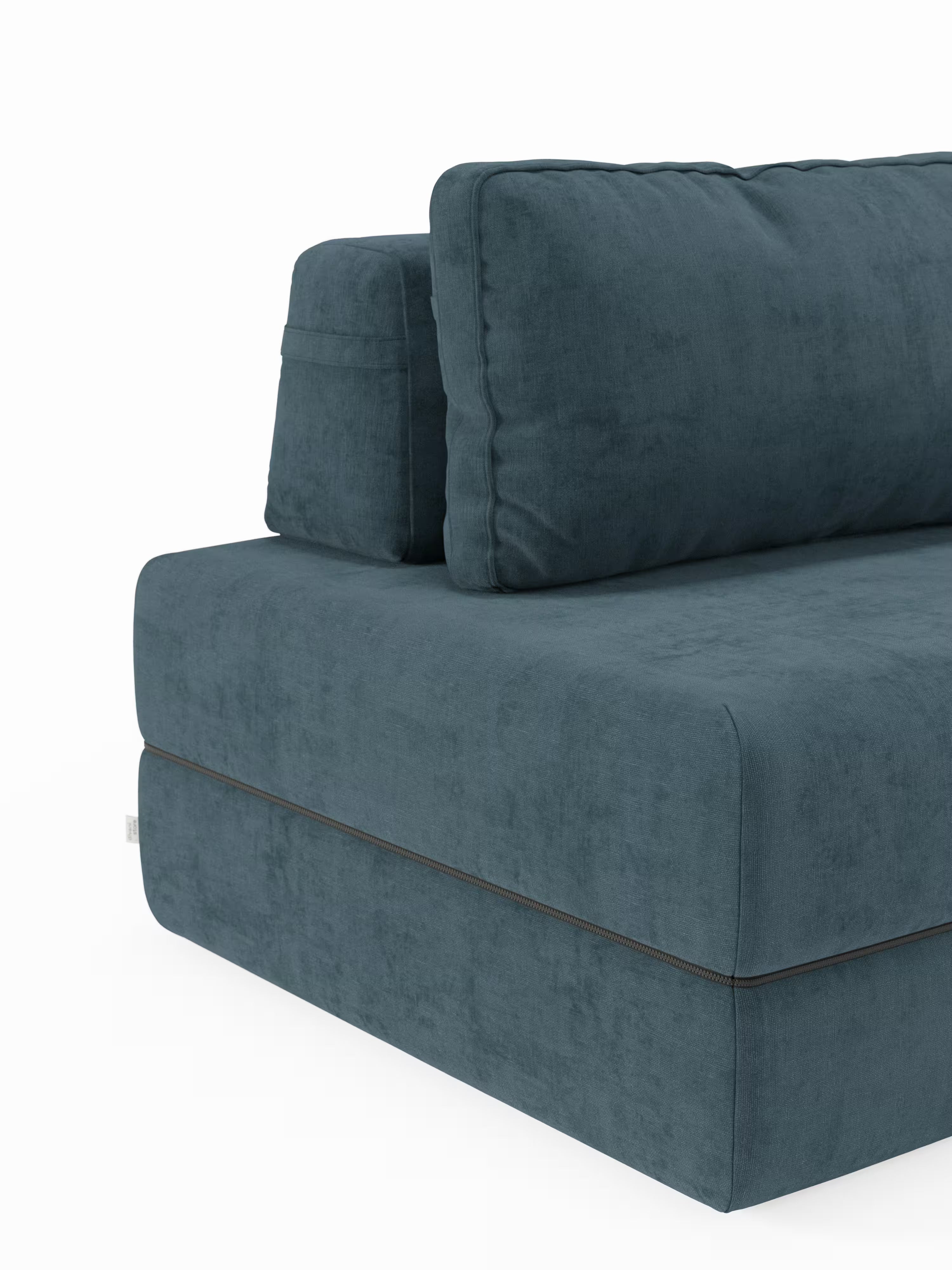 Rift Poltrona letto moderna in tessuto smacchiabile – materasso 22 cm con memory e schienale mobile