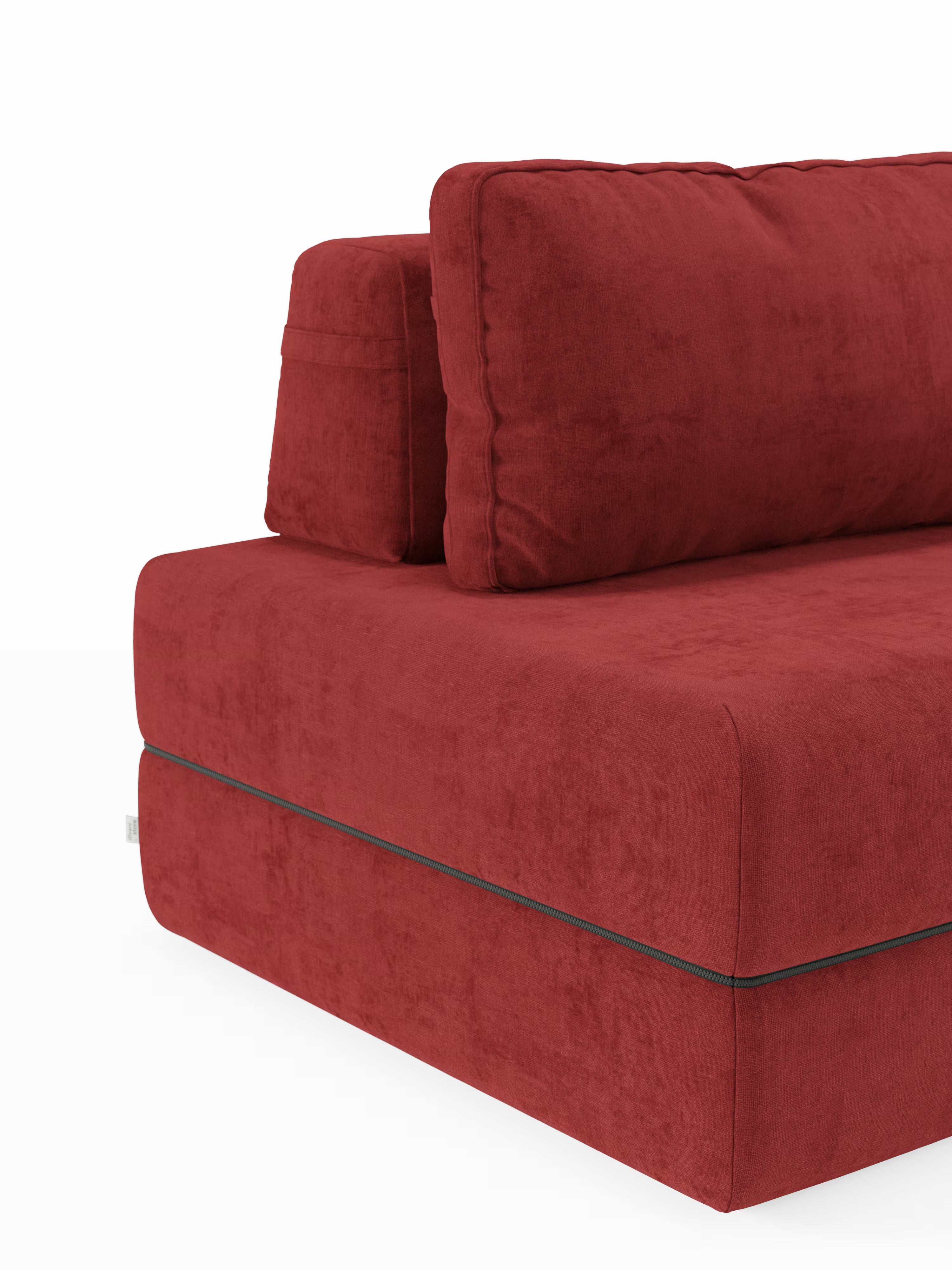 Rift Poltrona letto moderna in tessuto smacchiabile – materasso 22 cm con memory e schienale mobile