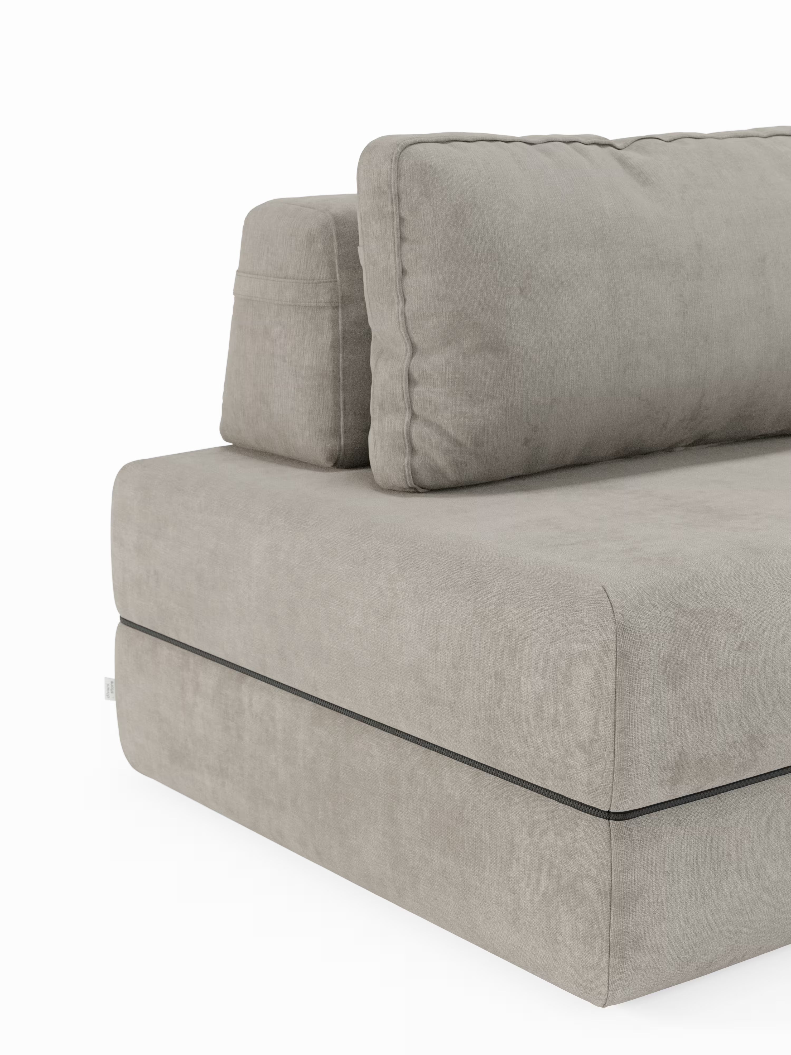 Rift Poltrona letto moderna in tessuto smacchiabile – materasso 22 cm con memory e schienale mobile