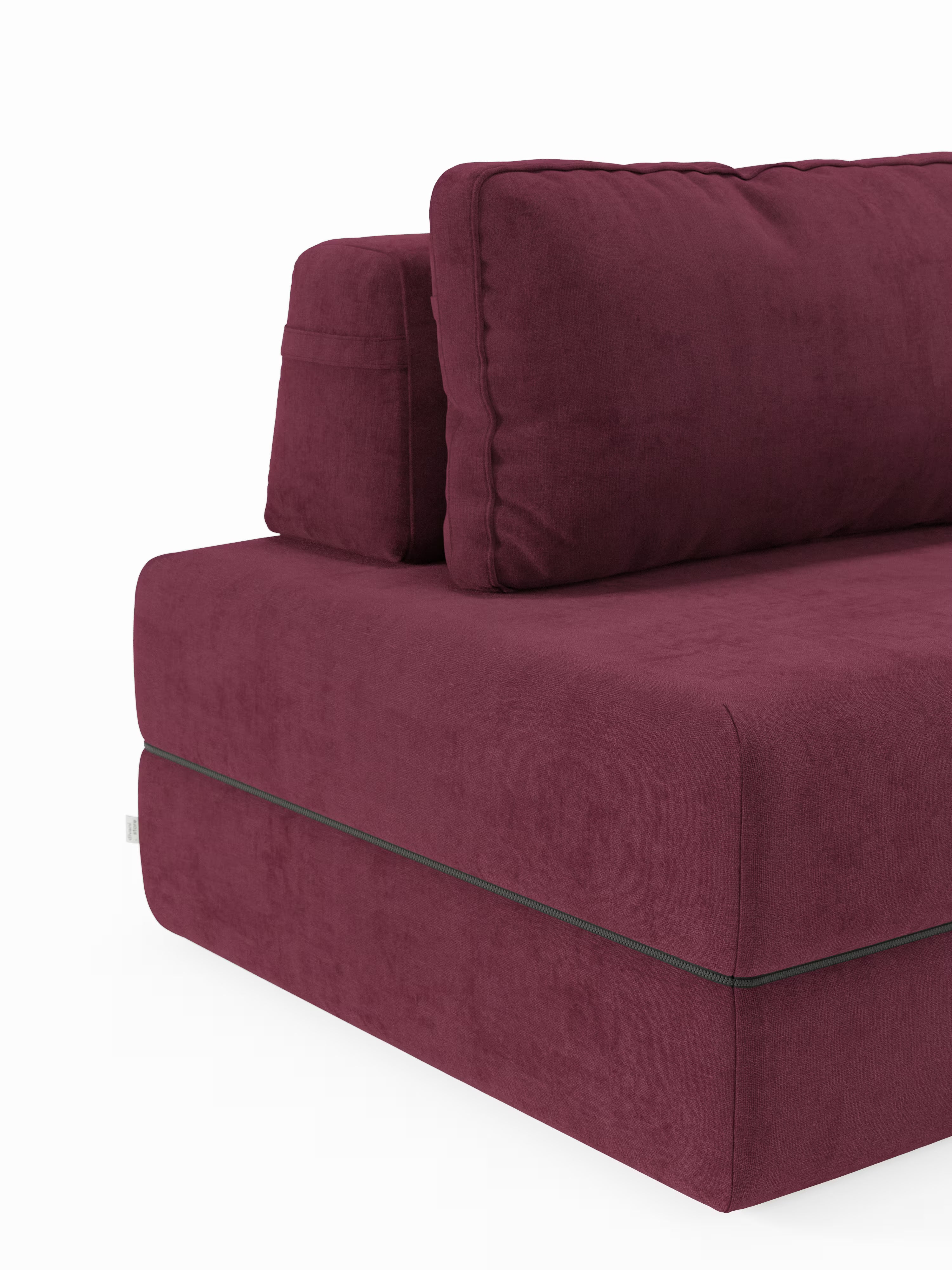 Rift Poltrona letto moderna in tessuto smacchiabile – materasso 22 cm con memory e schienale mobile