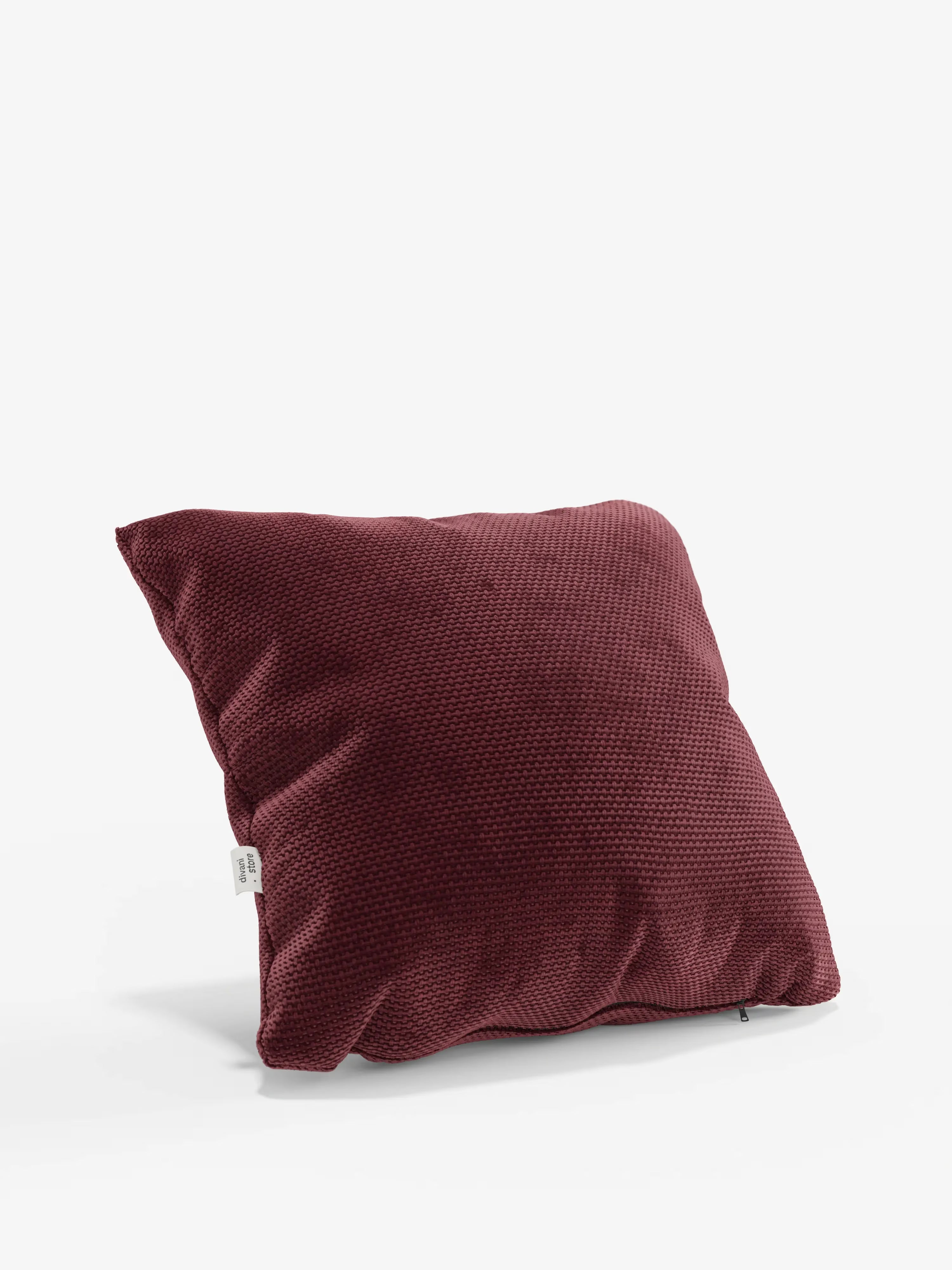 Aston Decorative square padded cushion 45x45 in water-repellent chenille fabric