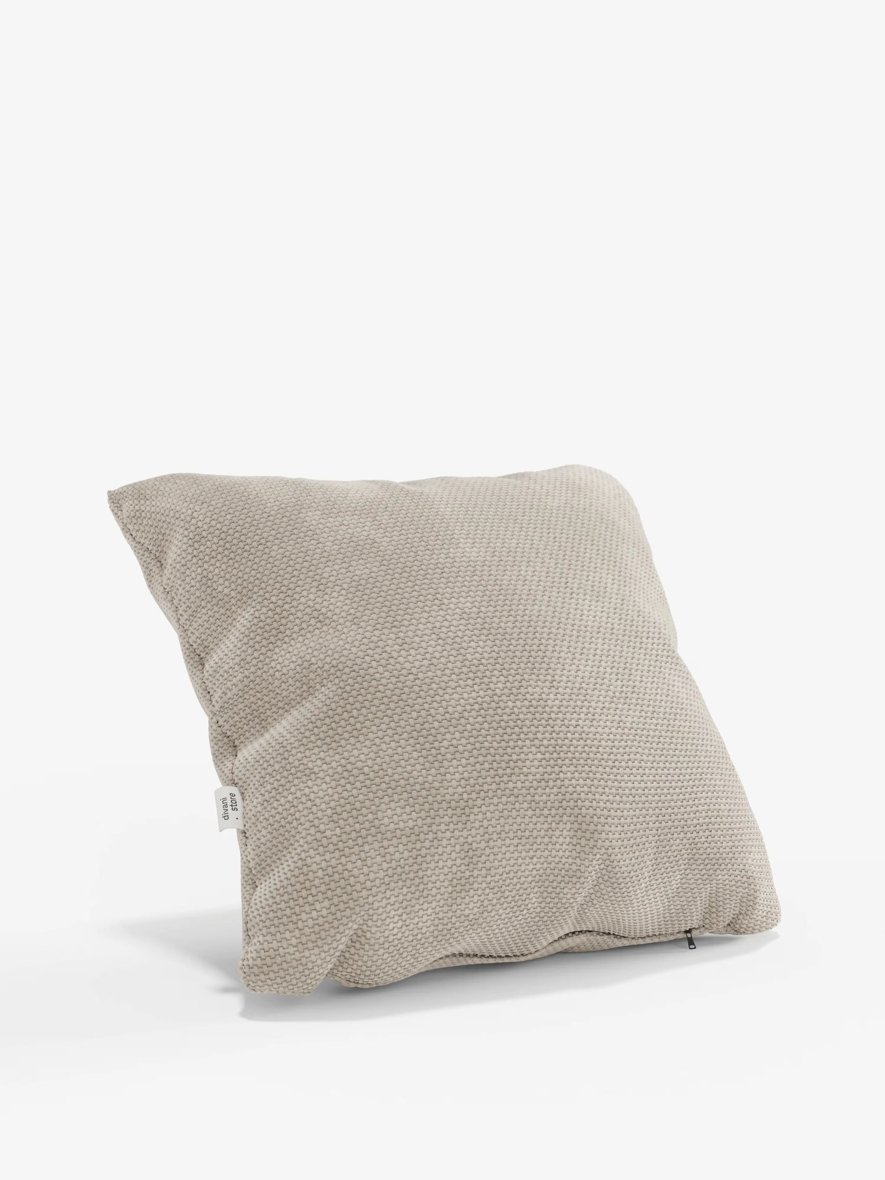 Aston Decorative square padded cushion 45x45 in water-repellent chenille fabric