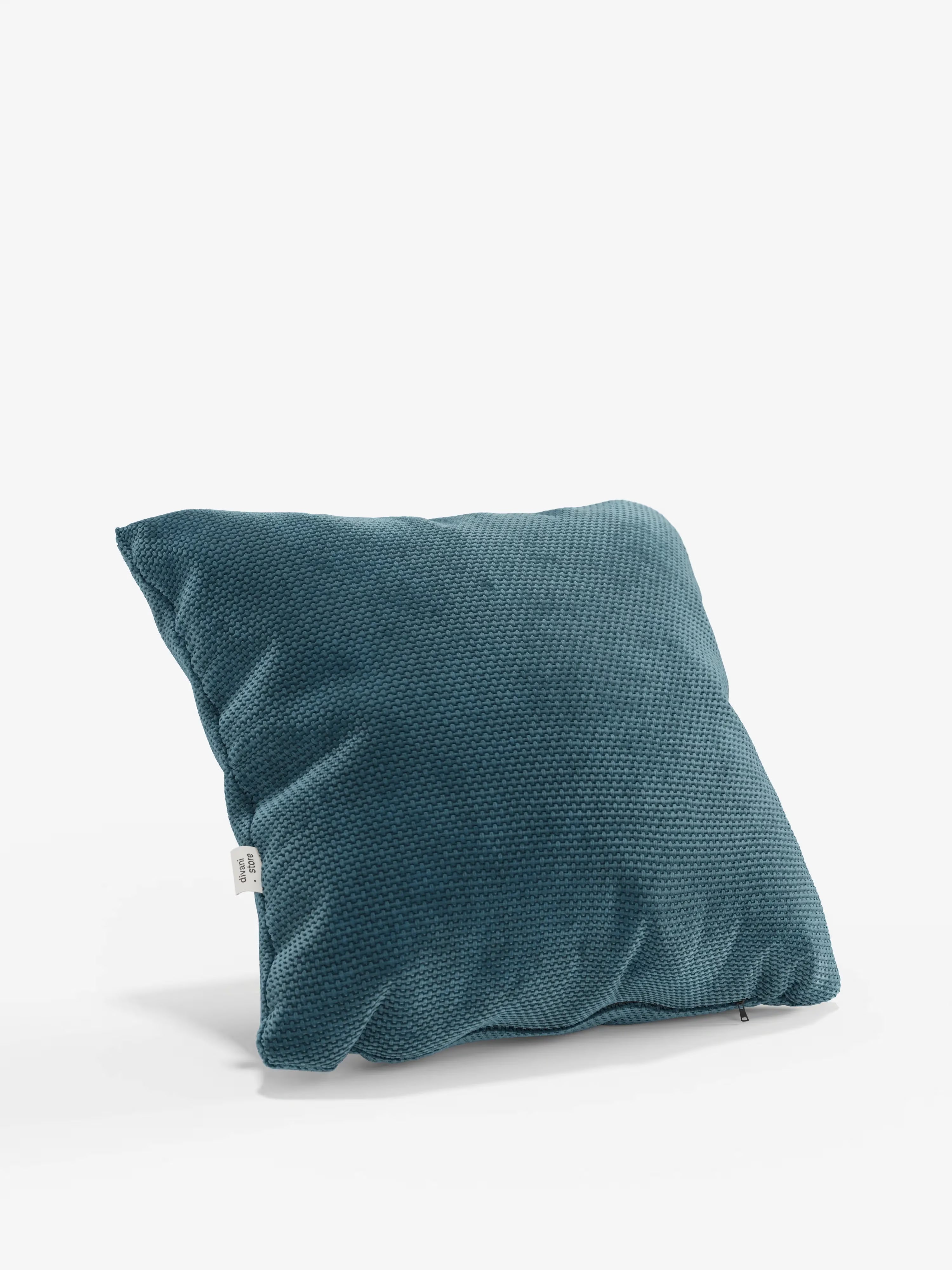 Aston Decorative square padded cushion 45x45 in water-repellent chenille fabric