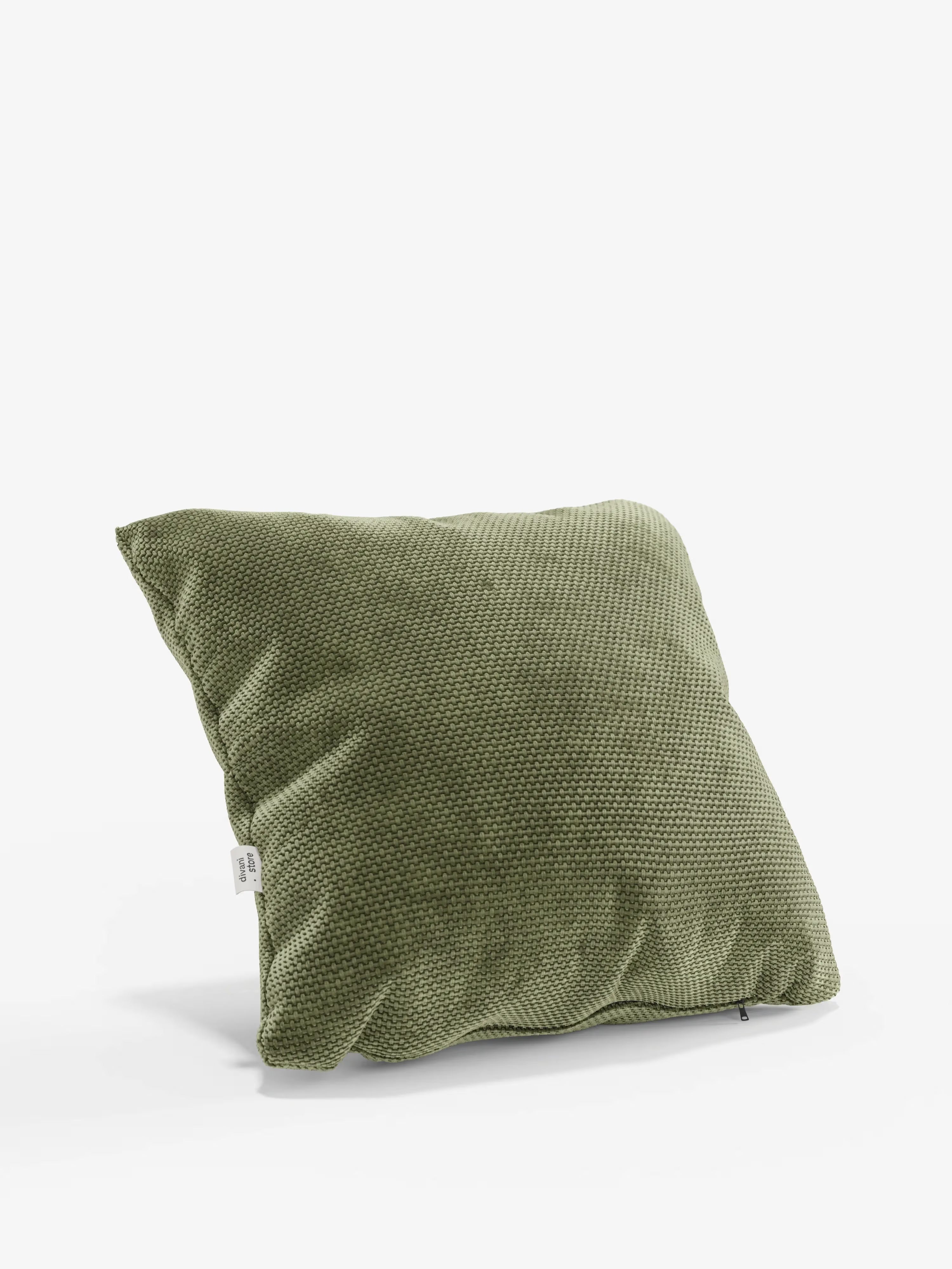 Aston Decorative square padded cushion 45x45 in water-repellent chenille fabric