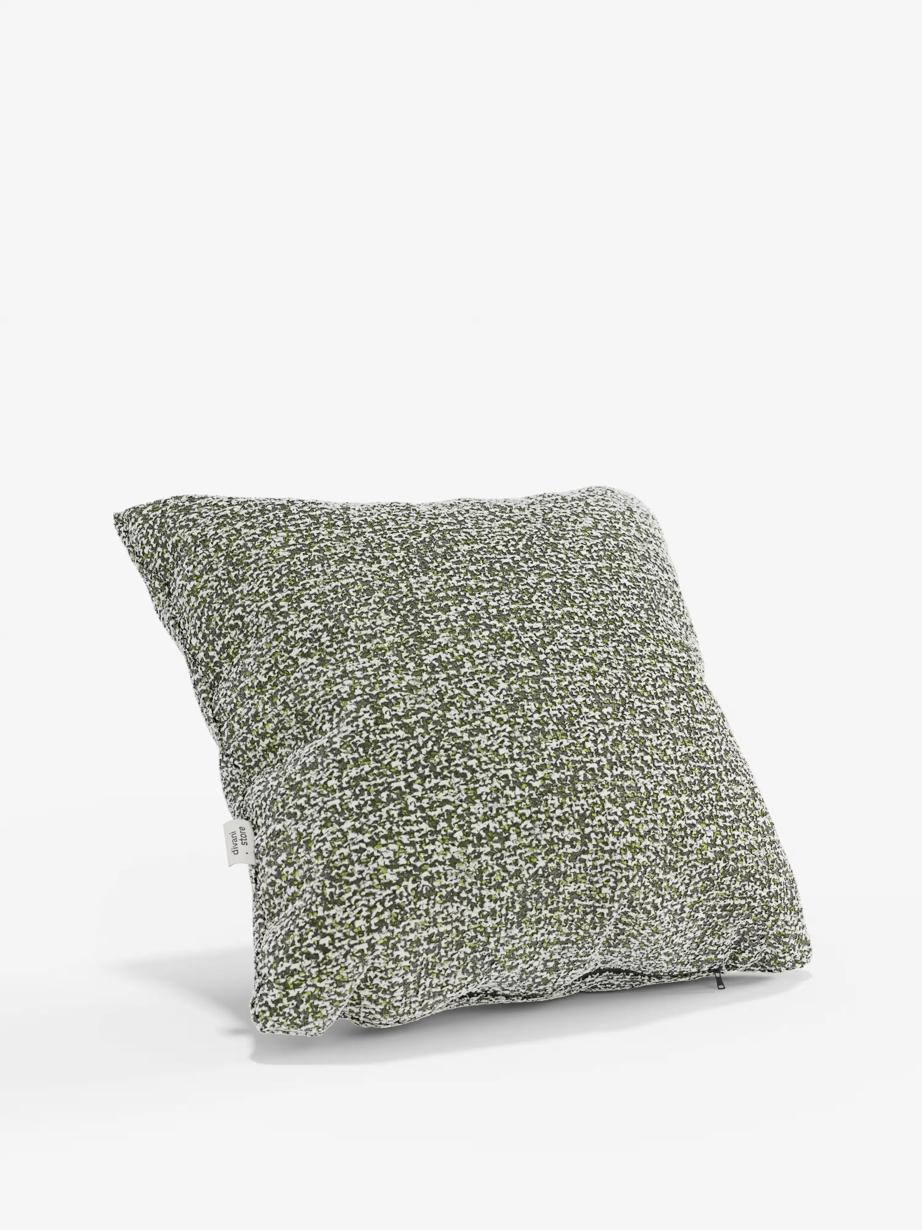 Magnolia Cuscino imbottito decorativo quadrato 45x45 in Bouclé Mélange Elegante e Materico