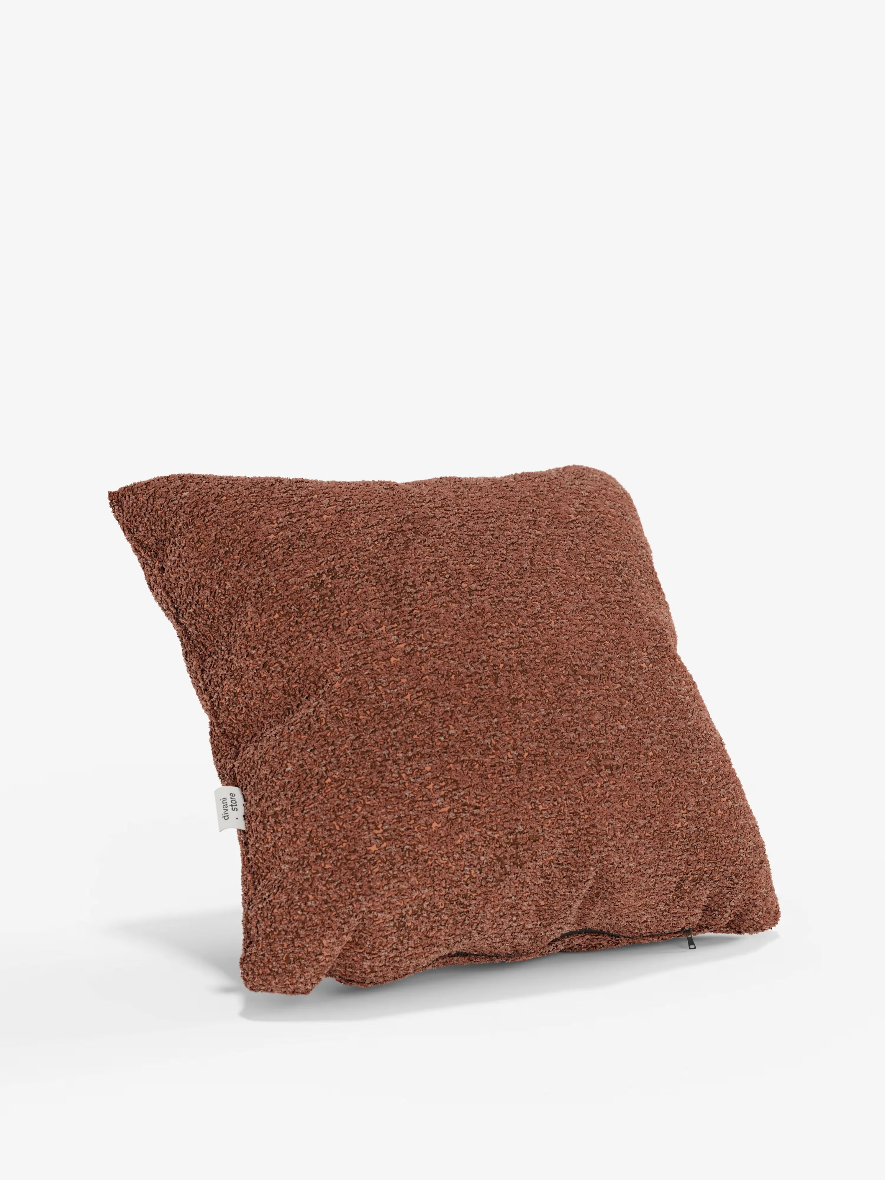Magnolia Cuscino imbottito decorativo quadrato 45x45 in Bouclé Mélange Elegante e Materico