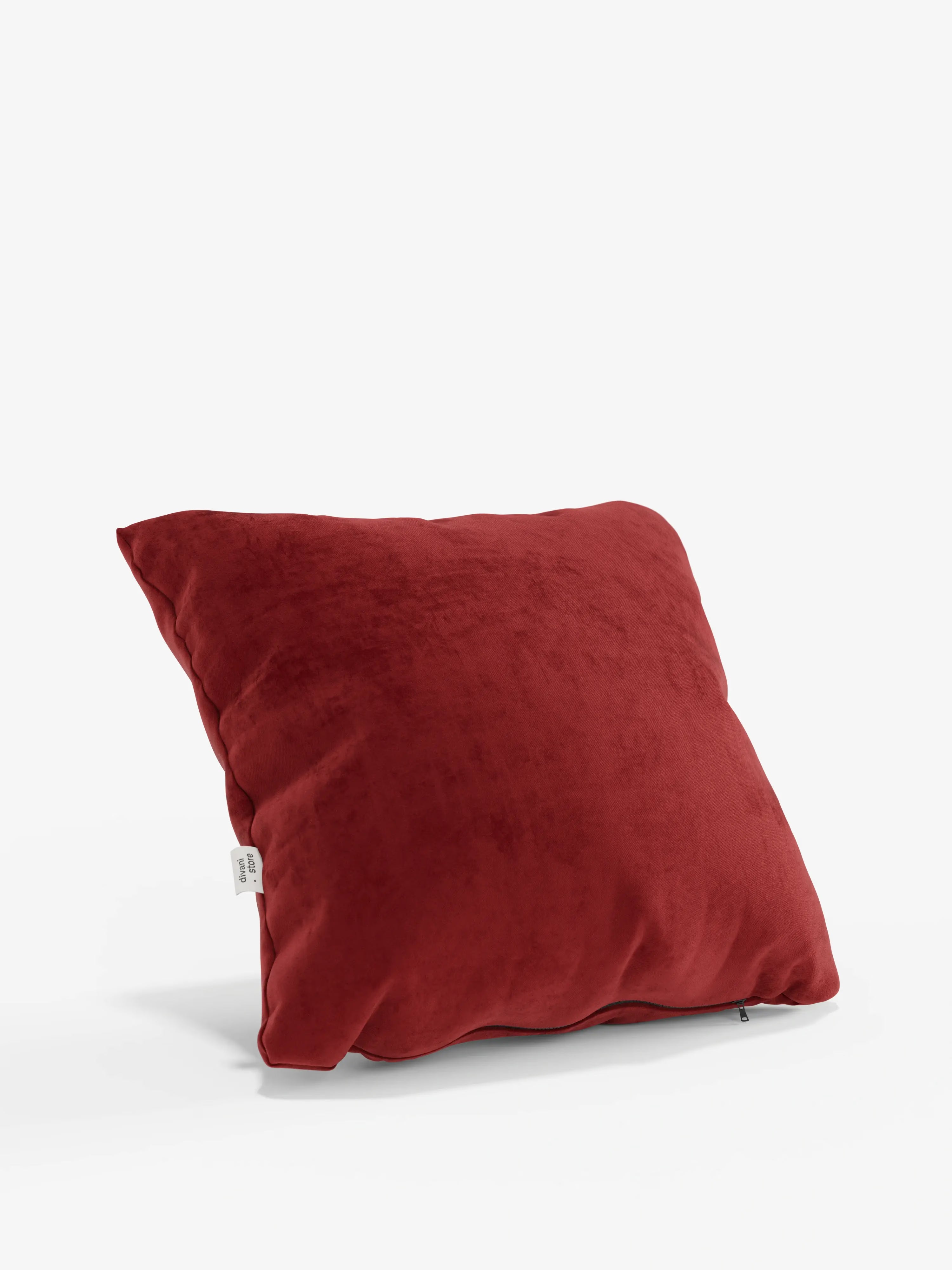 Gioiello Cuscino imbottito decorativo quadrato 45x45 cm in velluto elegante soft touch smacchiabile
