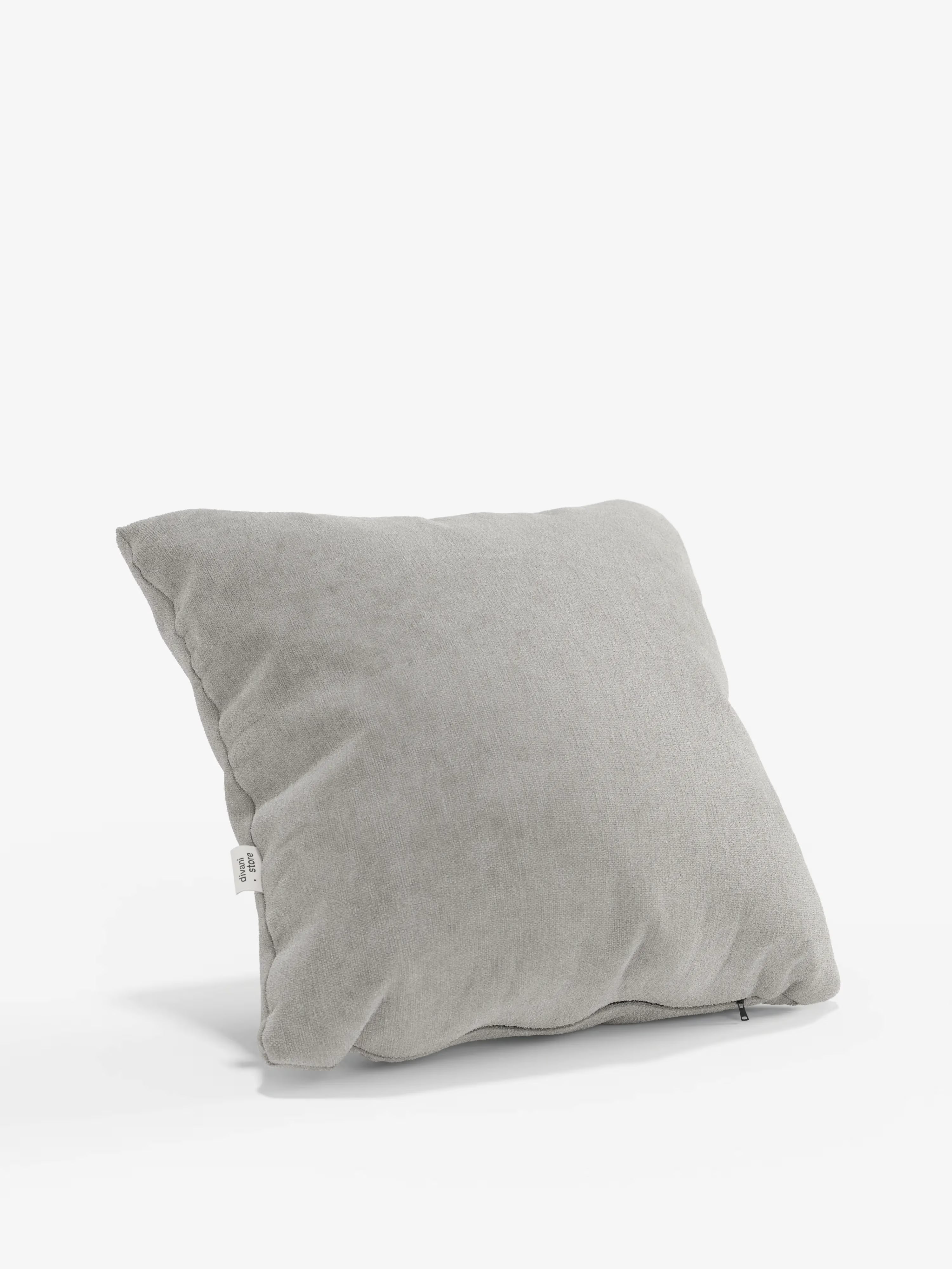 Bolero decorative square padded cushion 45x45 cm in stain-resistant velvet-effect fabric