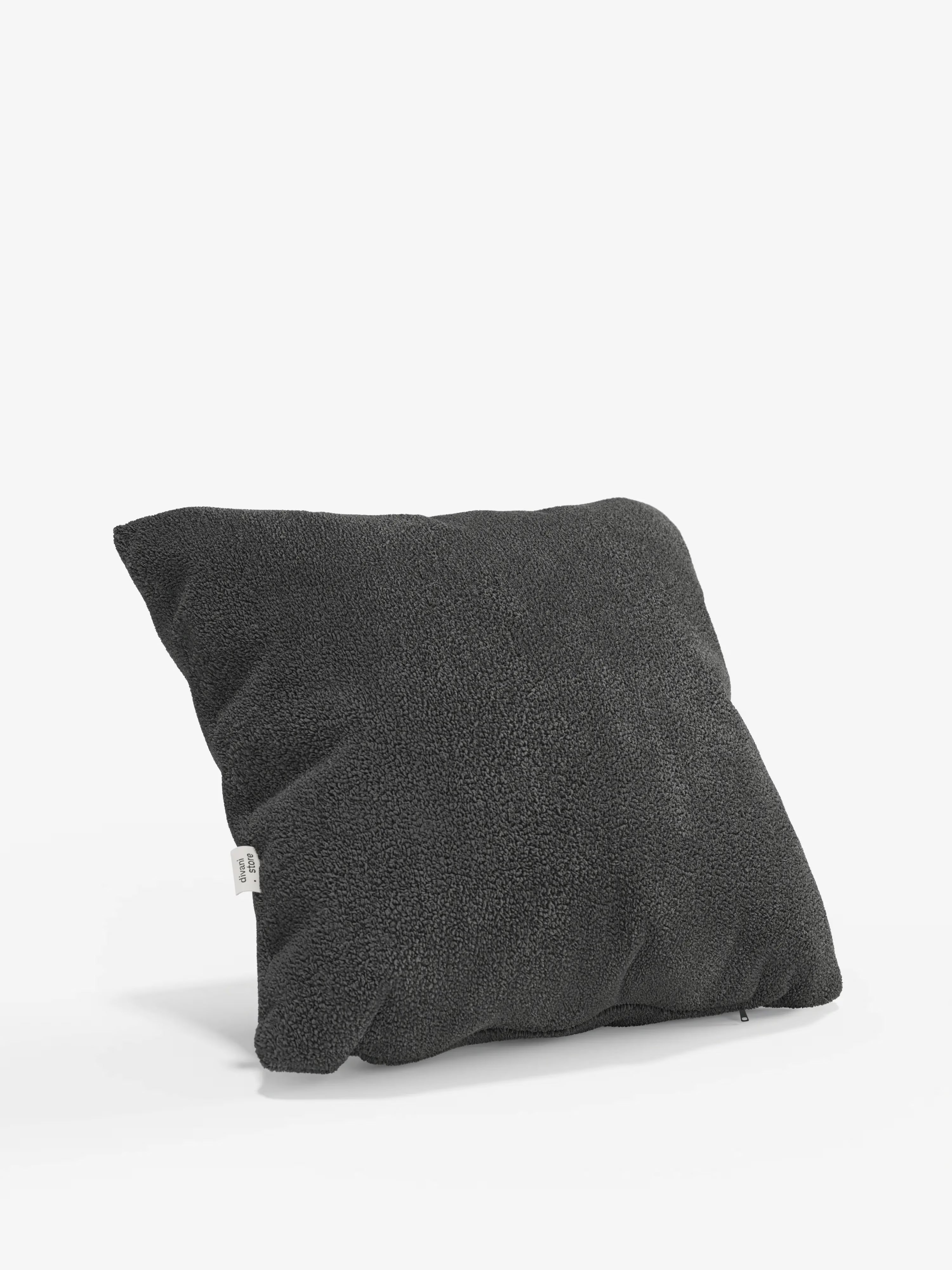 Favola Coussin décoratif carré 45x45 en tissu bouclé détachable – décoratif et design