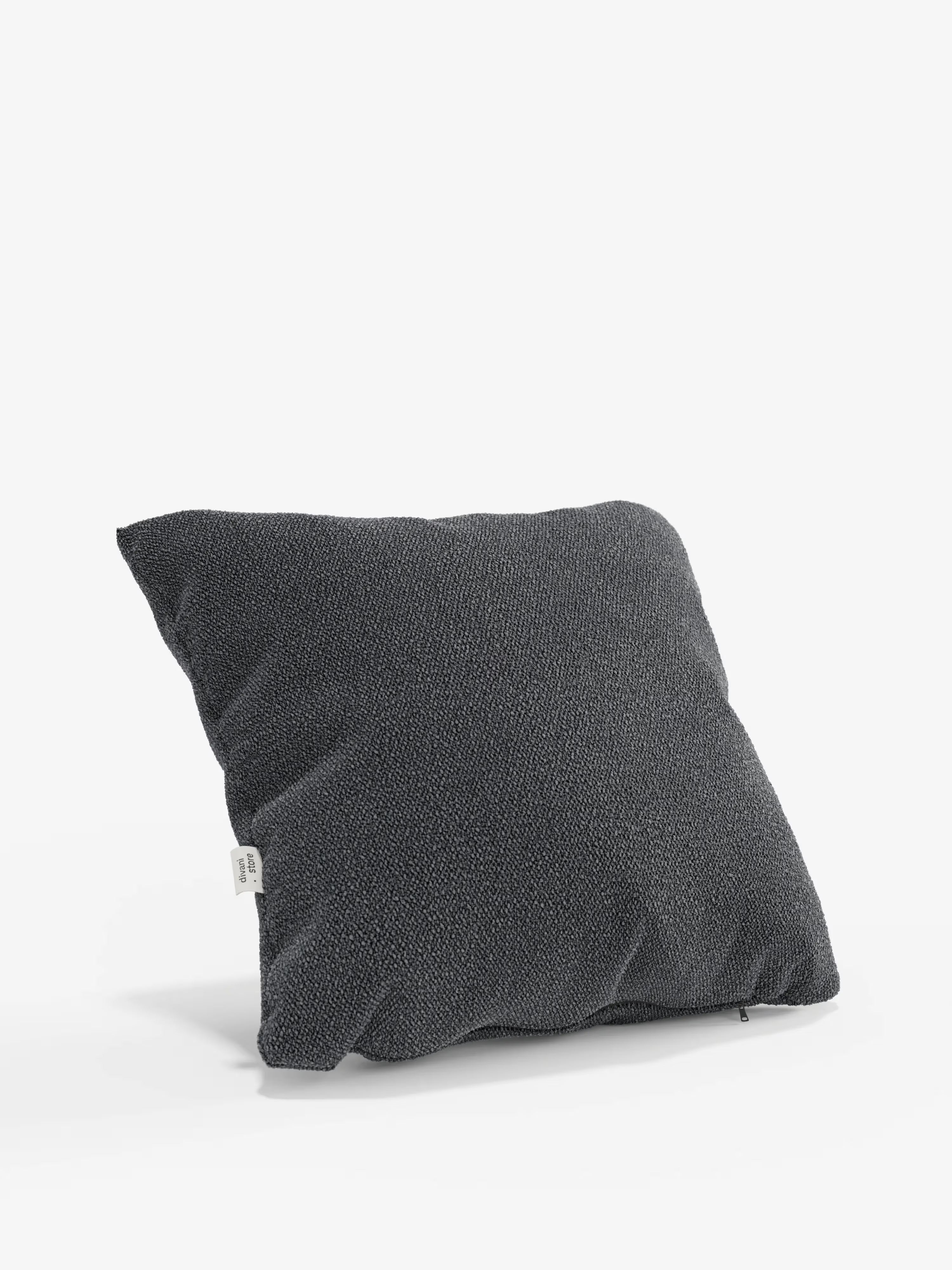 Lambada decorative square padded cushion 45x45 cm in stain-resistant cotton-effect fabric