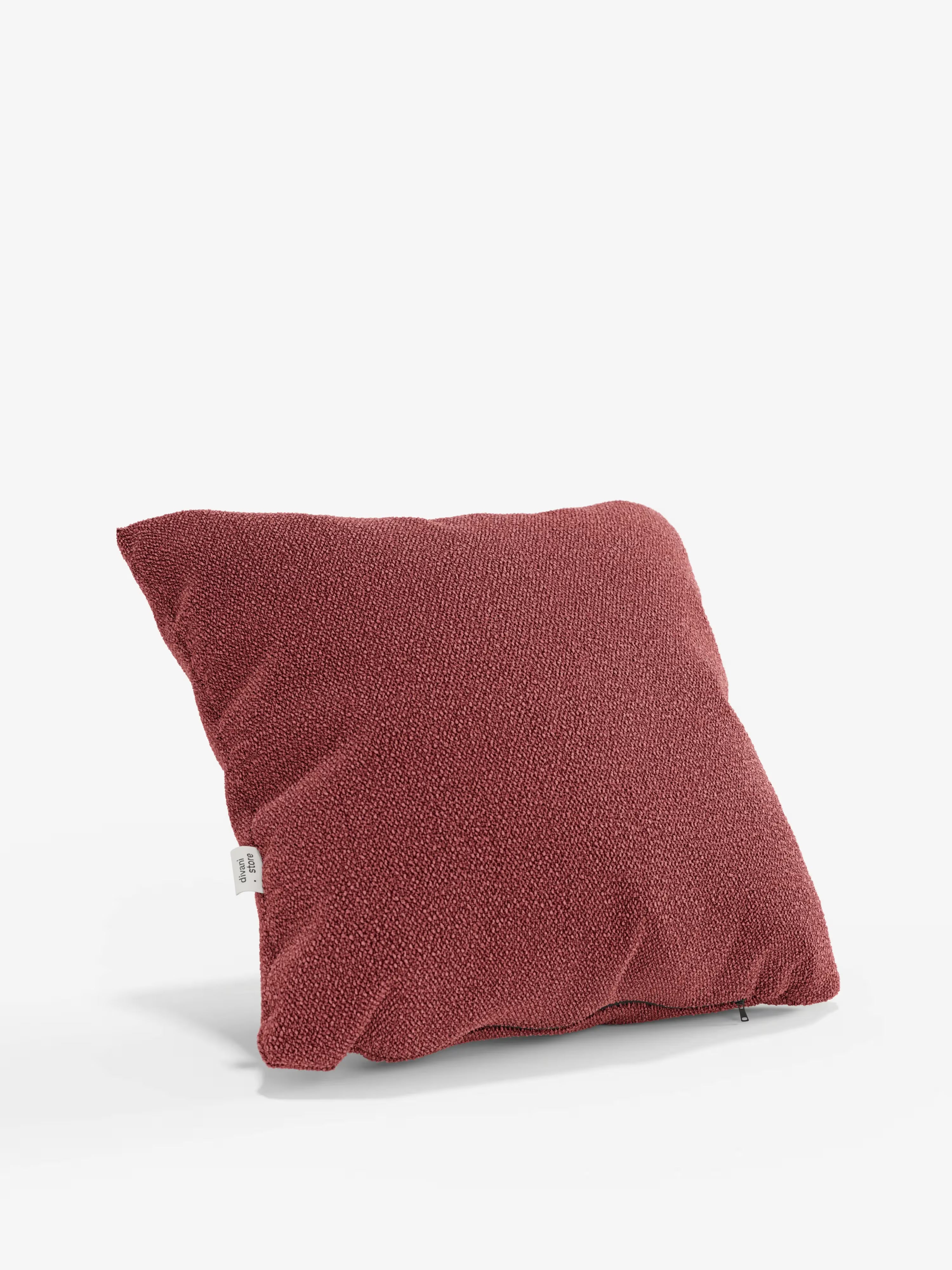 Lambada decorative square padded cushion 45x45 cm in stain-resistant cotton-effect fabric