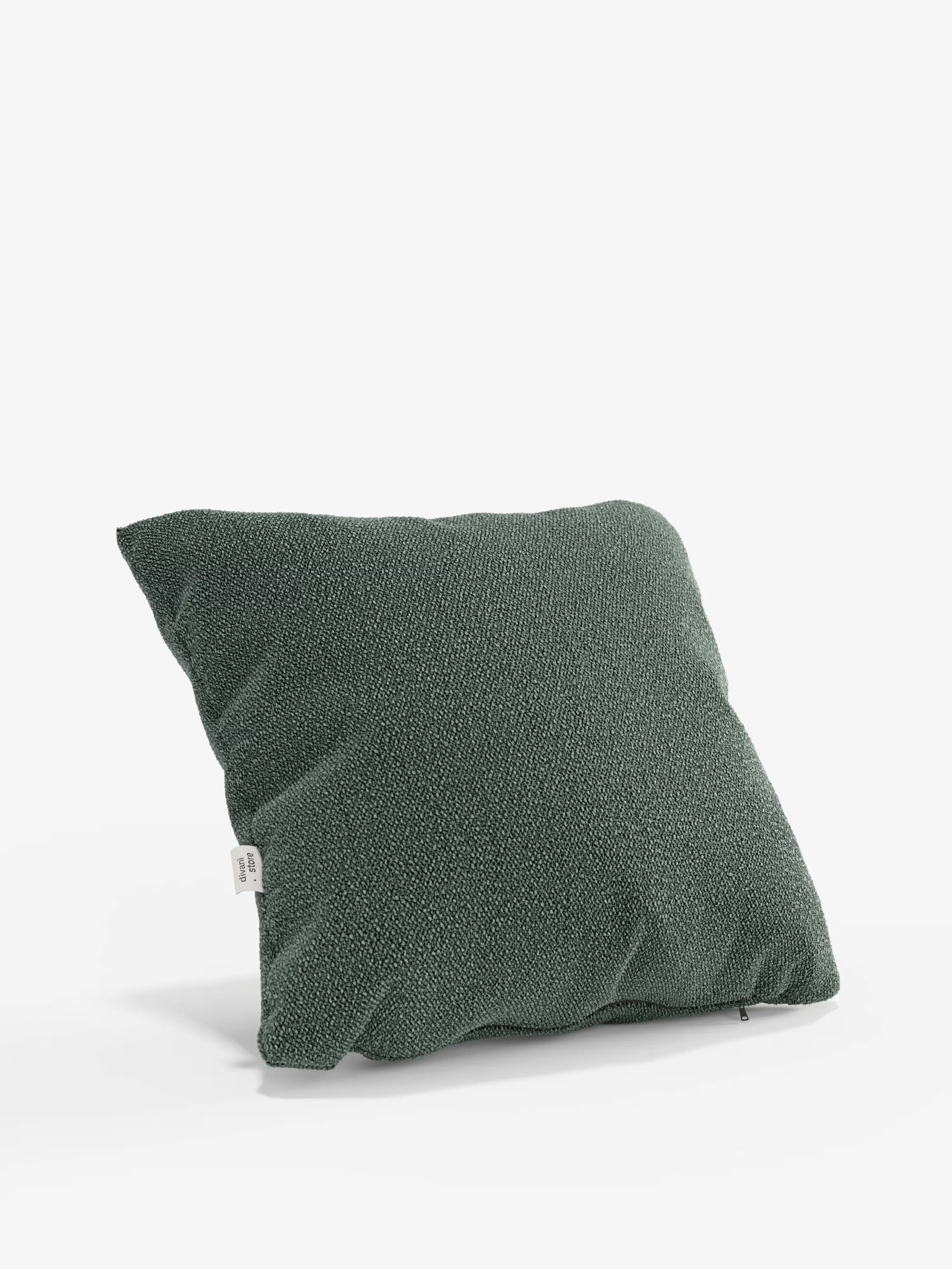 Lambada decorative square padded cushion 45x45 cm in stain-resistant cotton-effect fabric