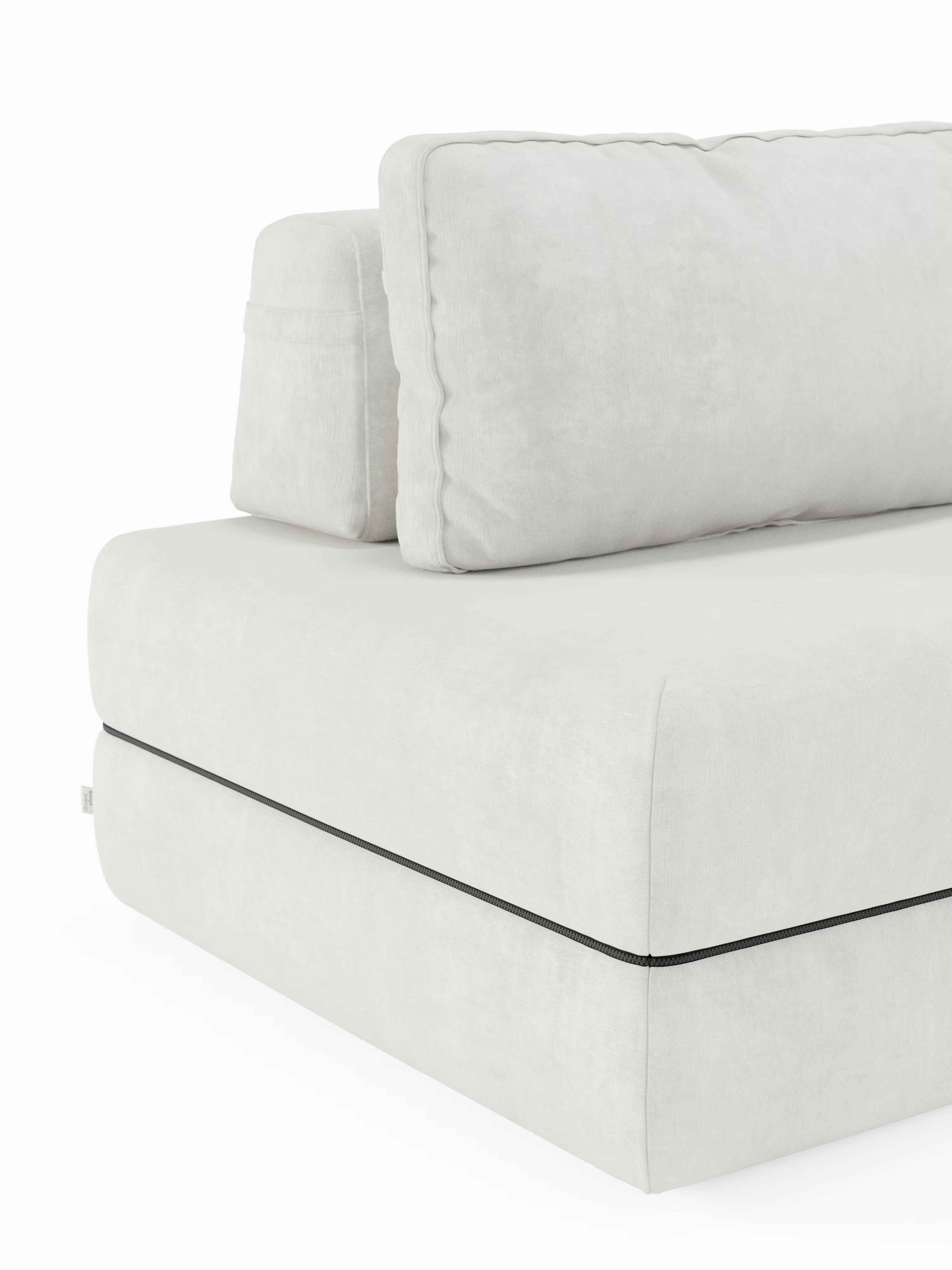 Rift Divano letto matrimoniale 3 posti moderno in tessuto smacchiabile – materasso 22 cm memory e schienali mobili