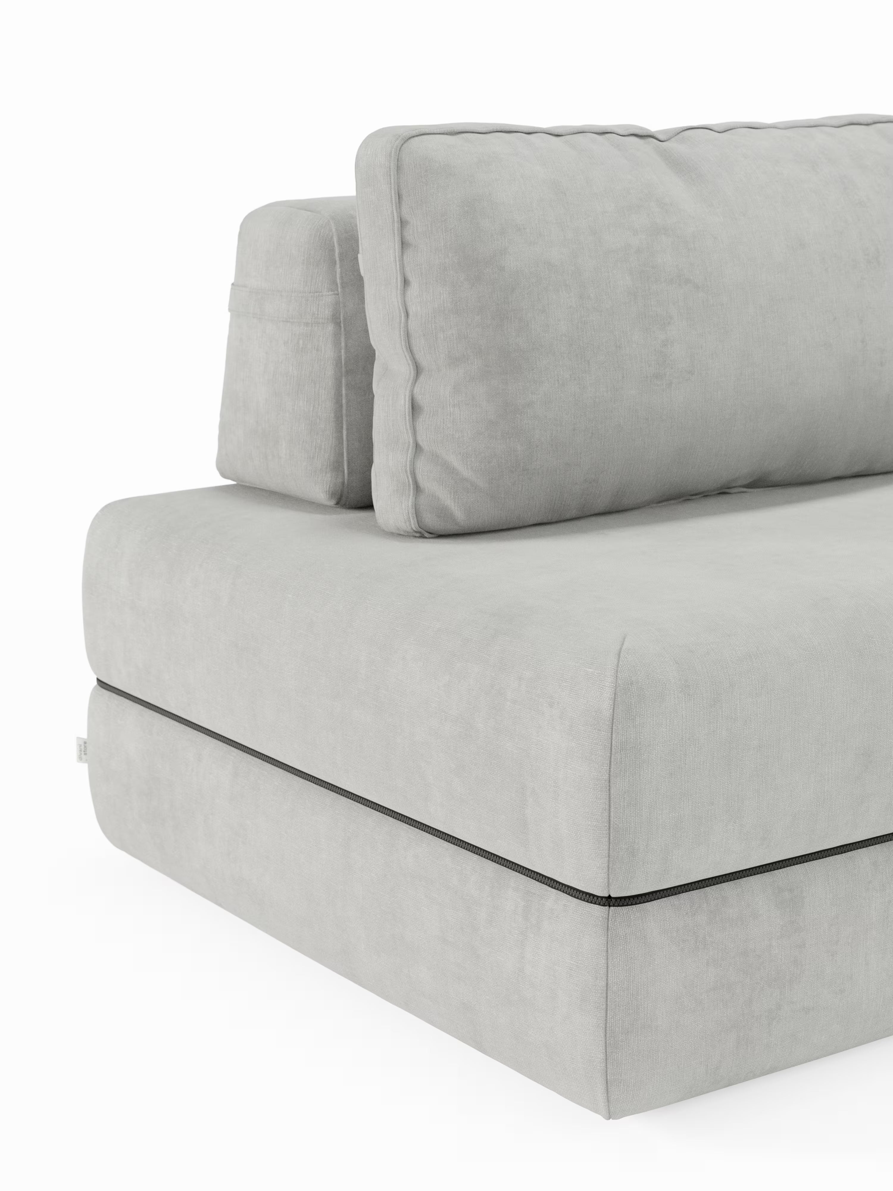 Rift Divano letto matrimoniale 3 posti moderno in tessuto smacchiabile – materasso 22 cm memory e schienali mobili