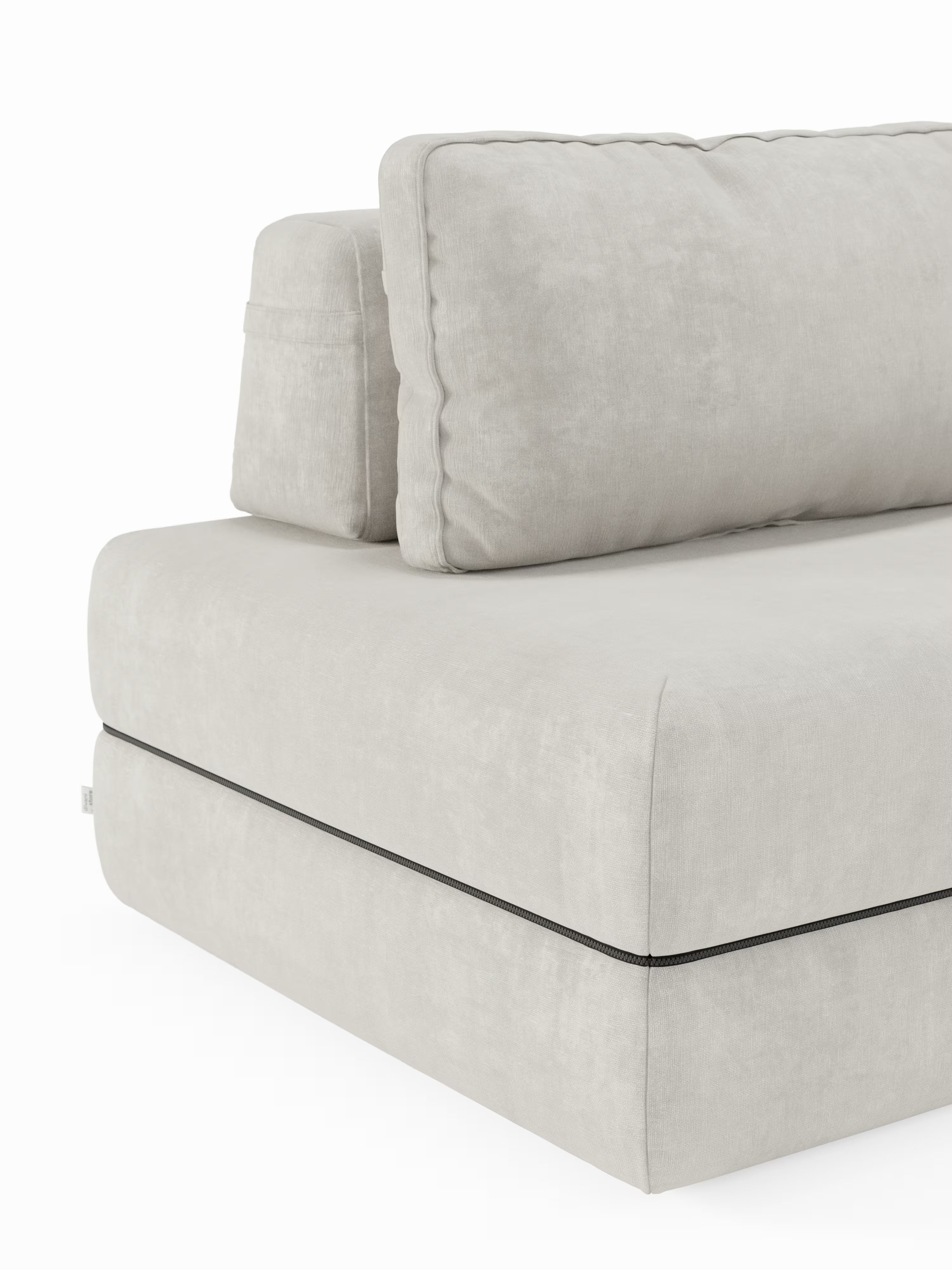 Rift Divano letto matrimoniale 3 posti moderno in tessuto smacchiabile – materasso 22 cm memory e schienali mobili