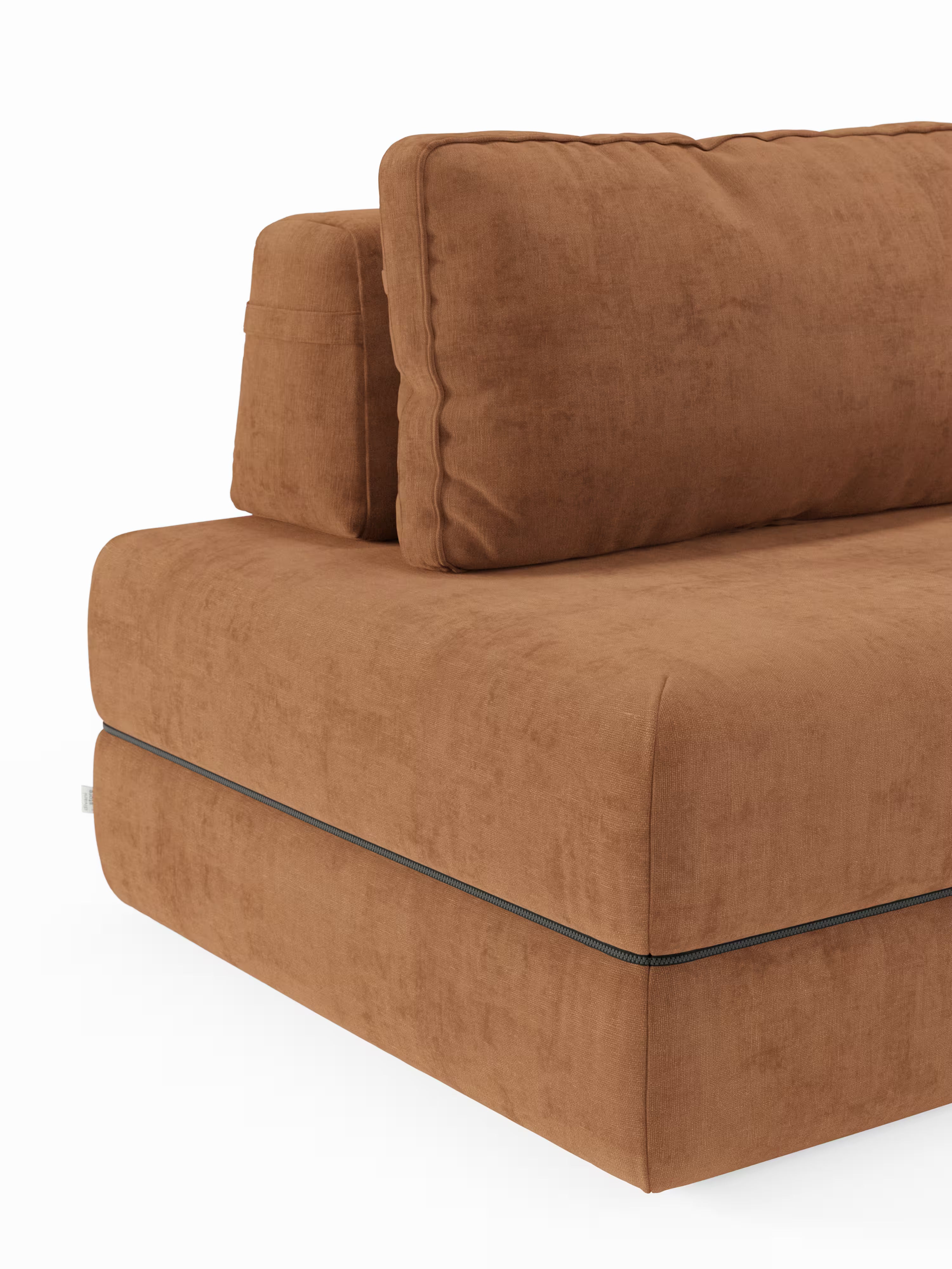Rift Divano letto matrimoniale 3 posti moderno in tessuto smacchiabile – materasso 22 cm memory e schienali mobili