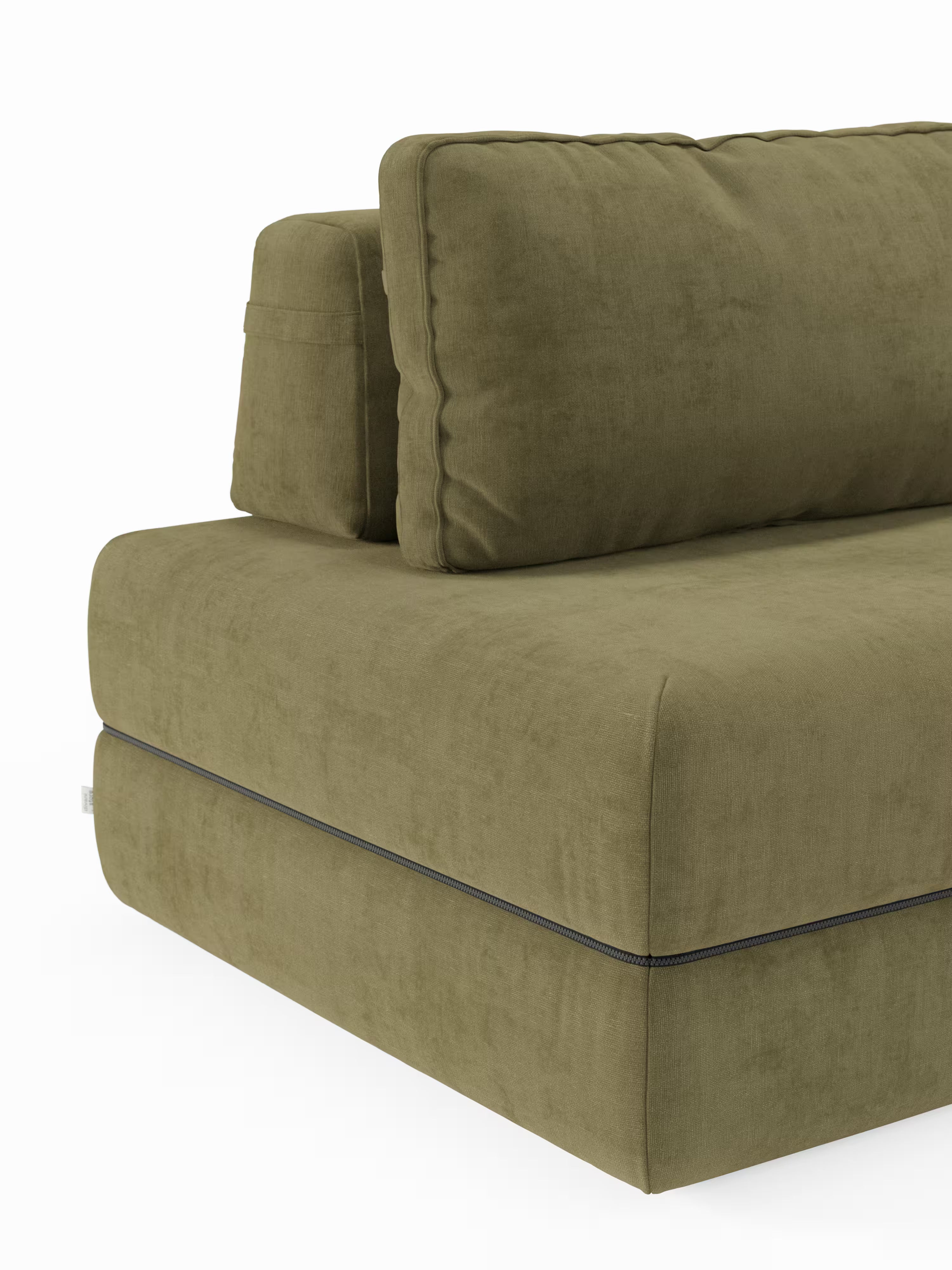 Rift Divano letto matrimoniale 3 posti moderno in tessuto smacchiabile – materasso 22 cm memory e schienali mobili