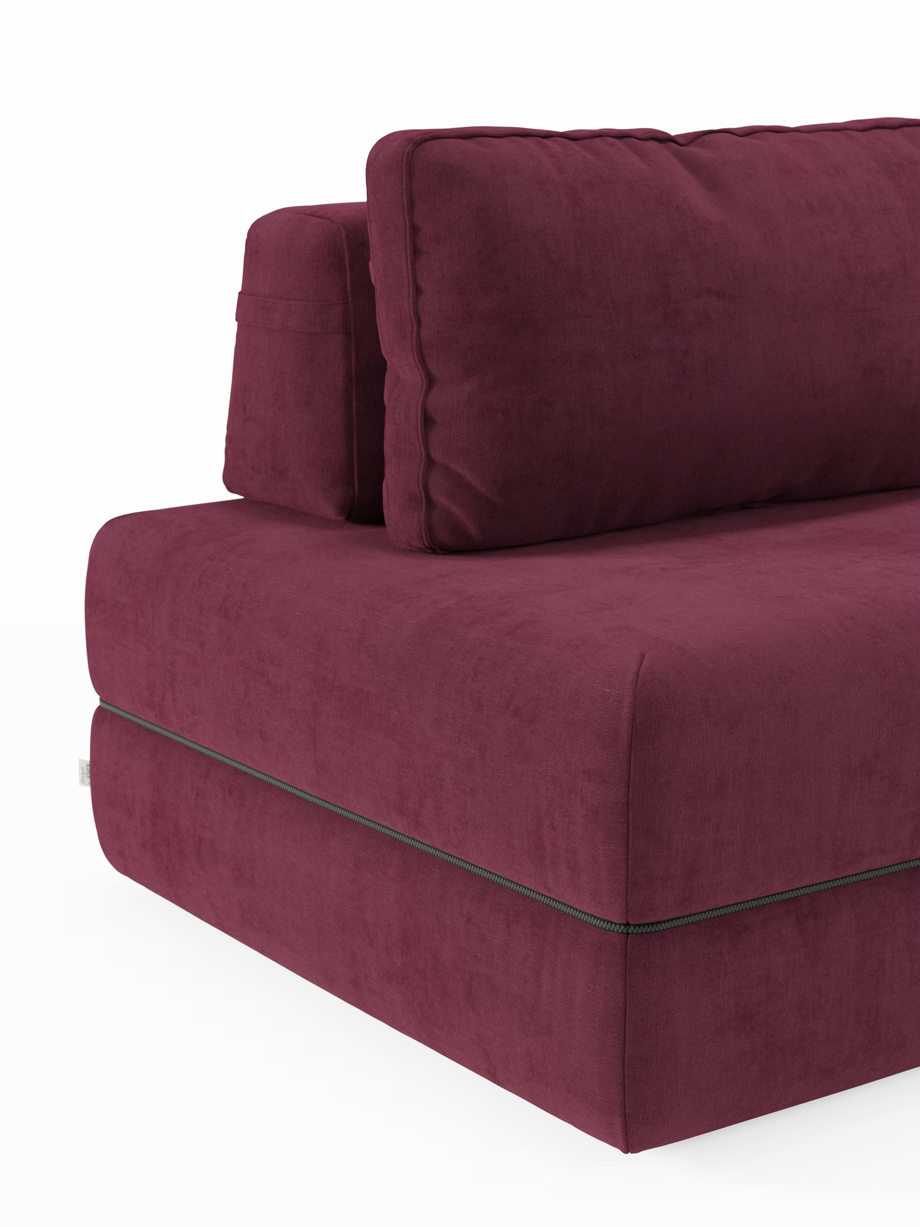 Rift Divano letto matrimoniale 3 posti moderno in tessuto smacchiabile – materasso 22 cm memory e schienali mobili