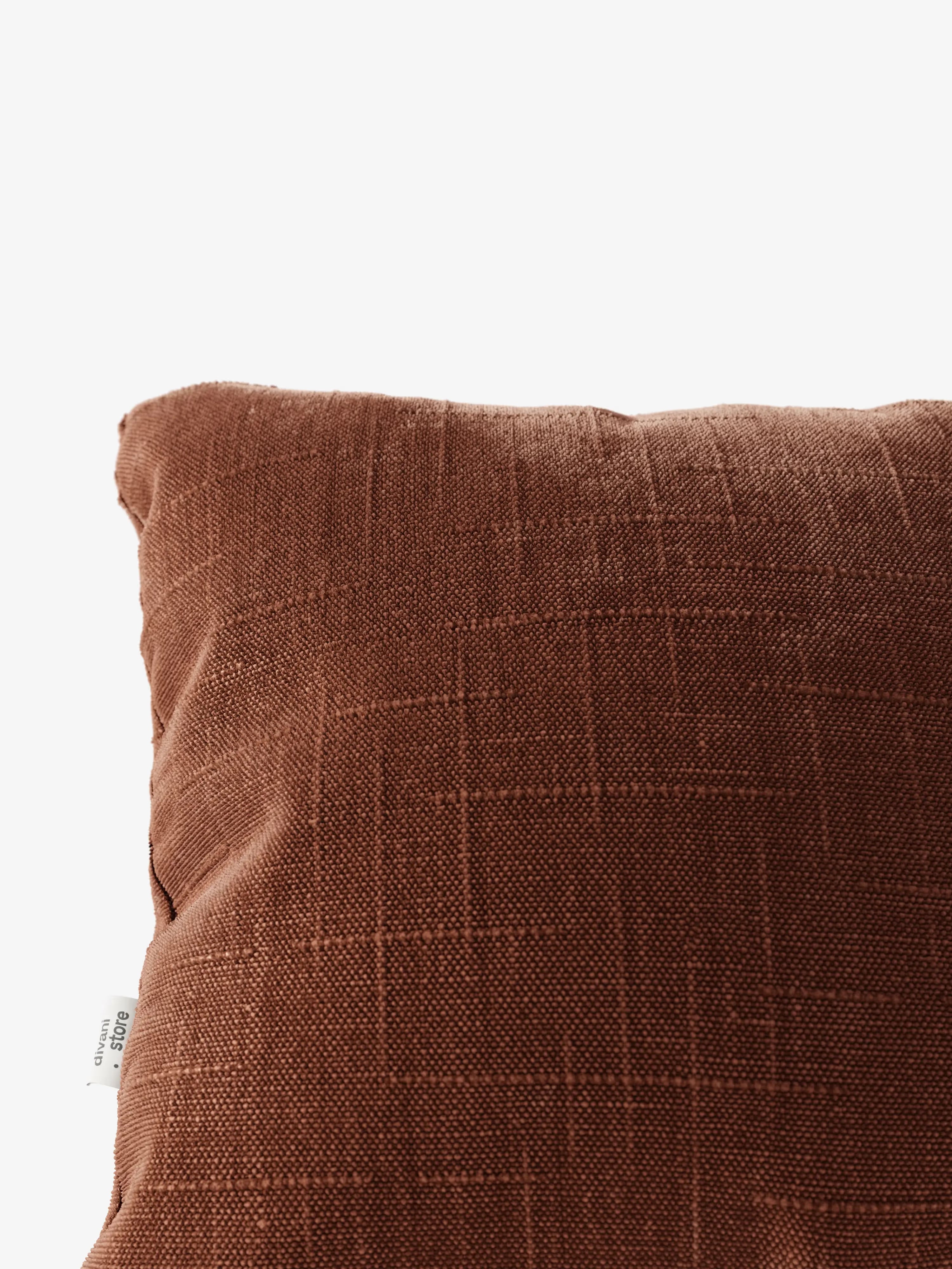 Kimono Decorative square padded cushion 45x45 in stain-resistant and water-repellent jacquard fabric