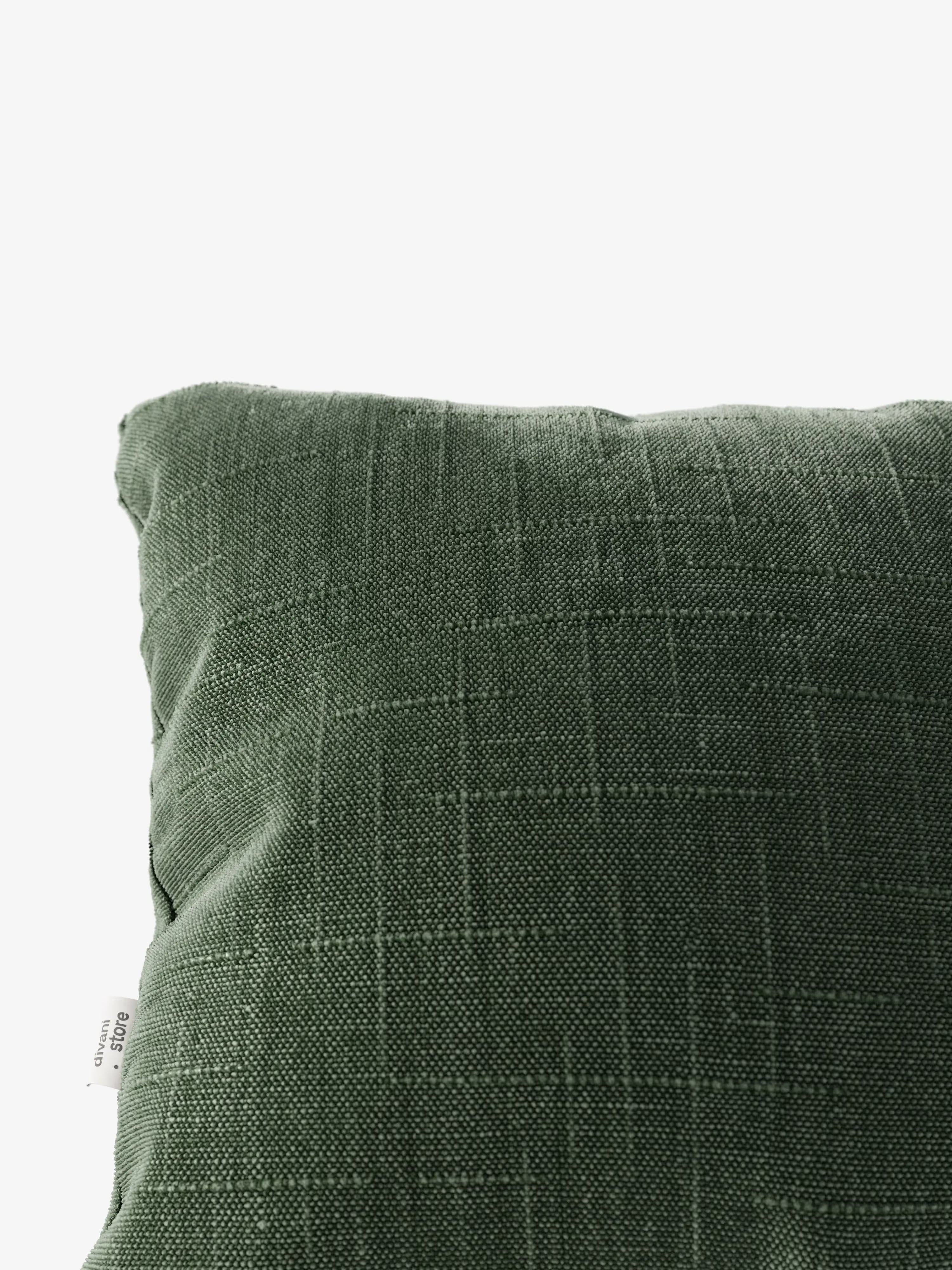 Kimono Decorative square padded cushion 45x45 in stain-resistant and water-repellent jacquard fabric