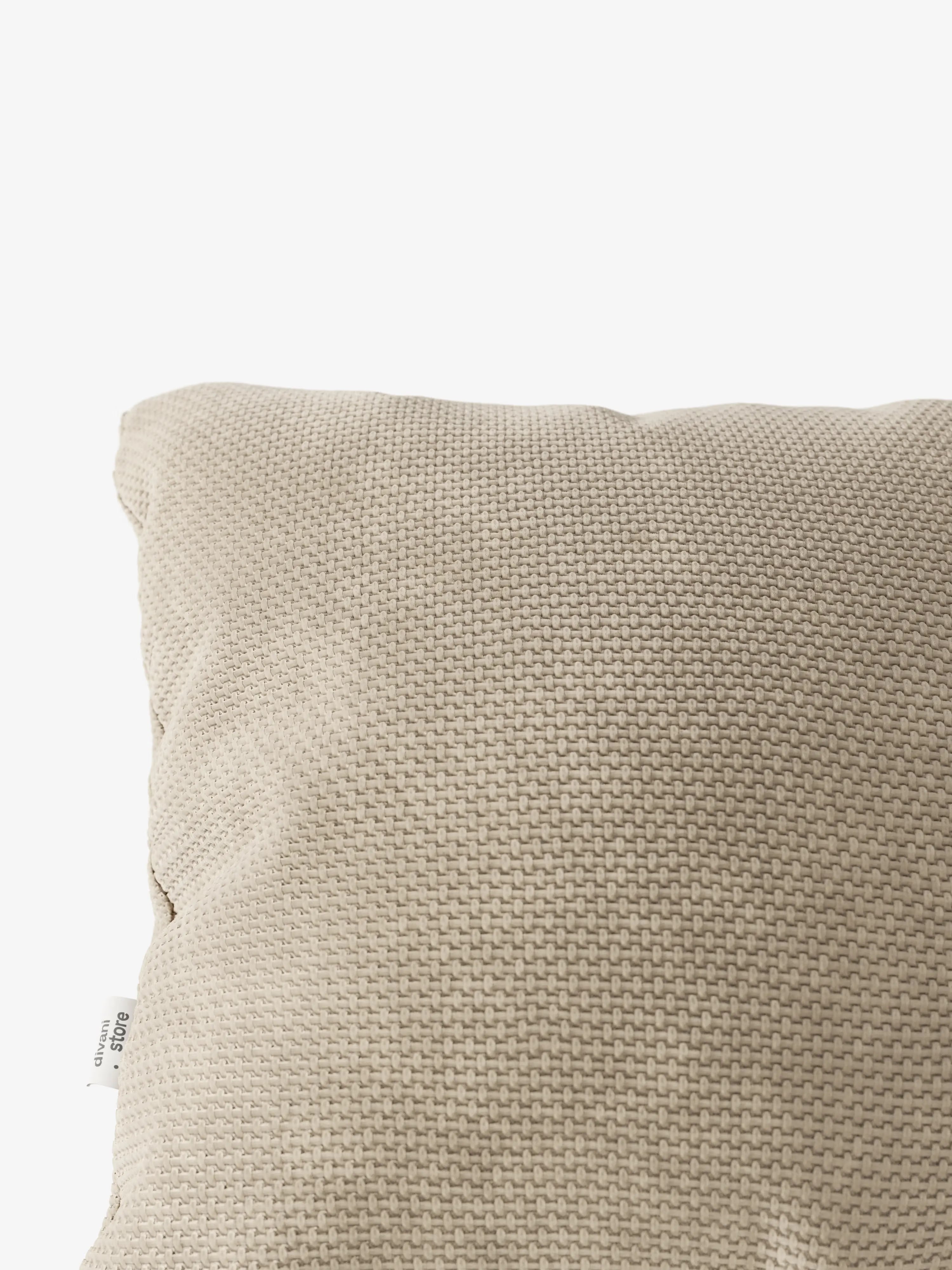 Aston Decorative square padded cushion 45x45 in water-repellent chenille fabric