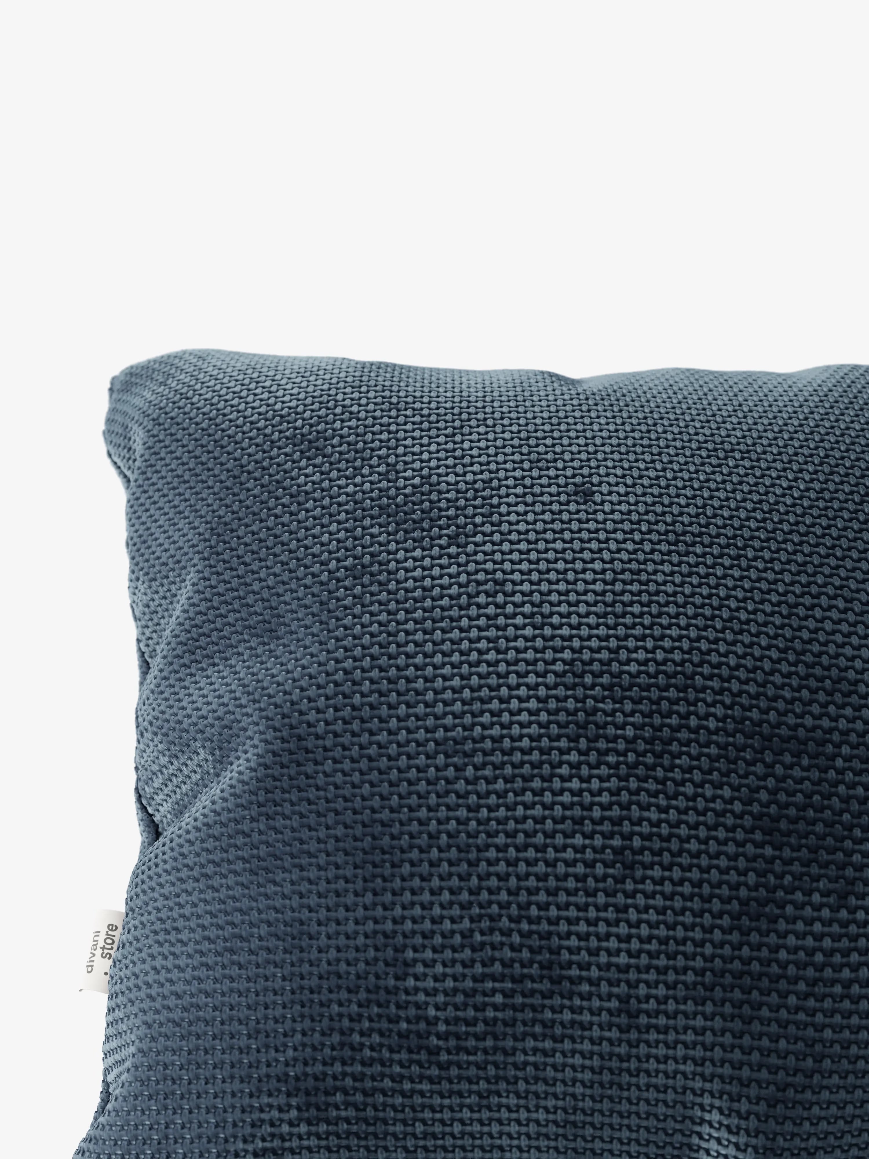 Aston Decorative square padded cushion 45x45 in water-repellent chenille fabric