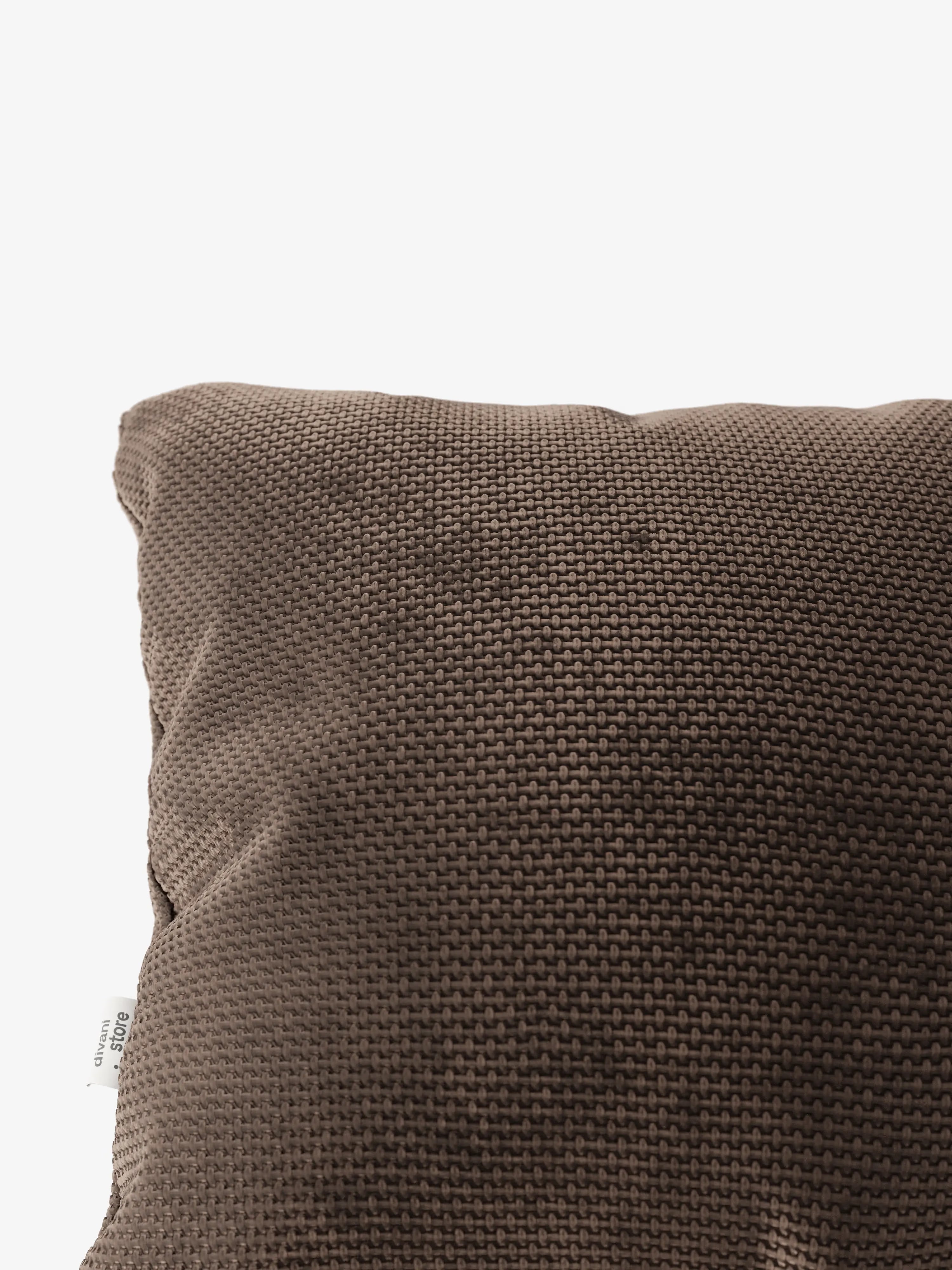 Aston Decorative square padded cushion 45x45 in water-repellent chenille fabric